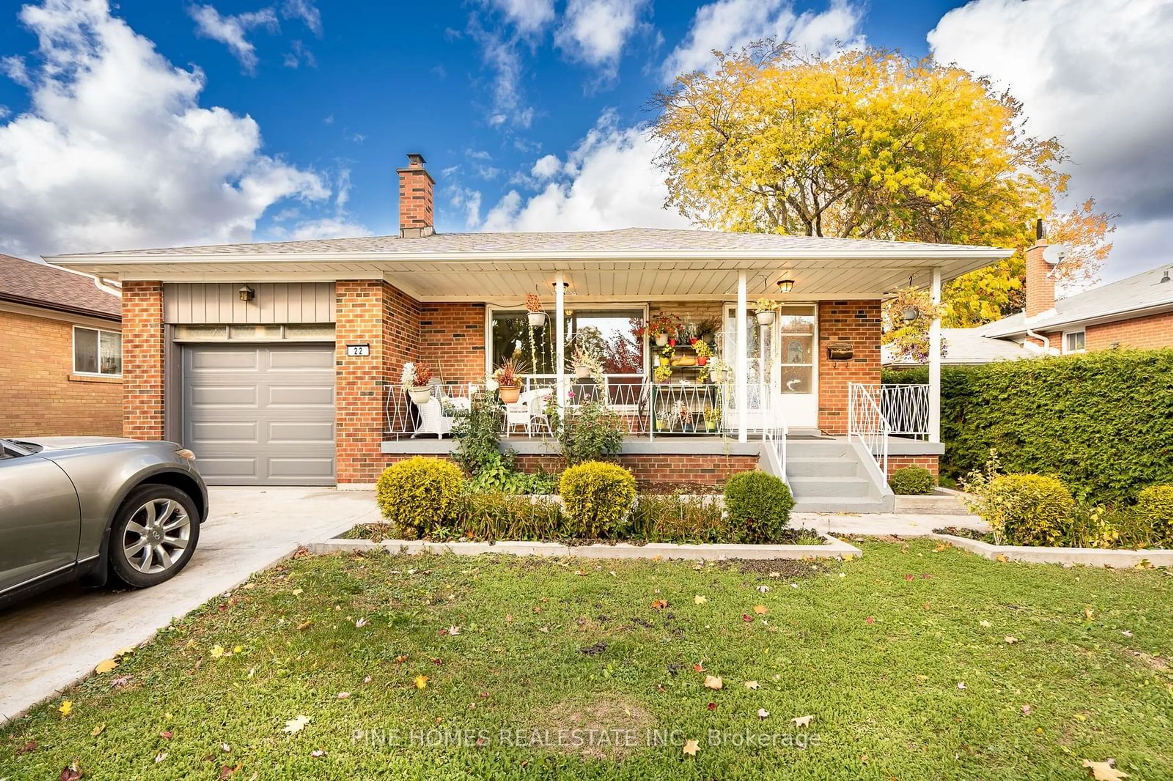 Home with brick exterior material for 22 Ladbrooke Rd, Toronto Ontario M9R 2A8