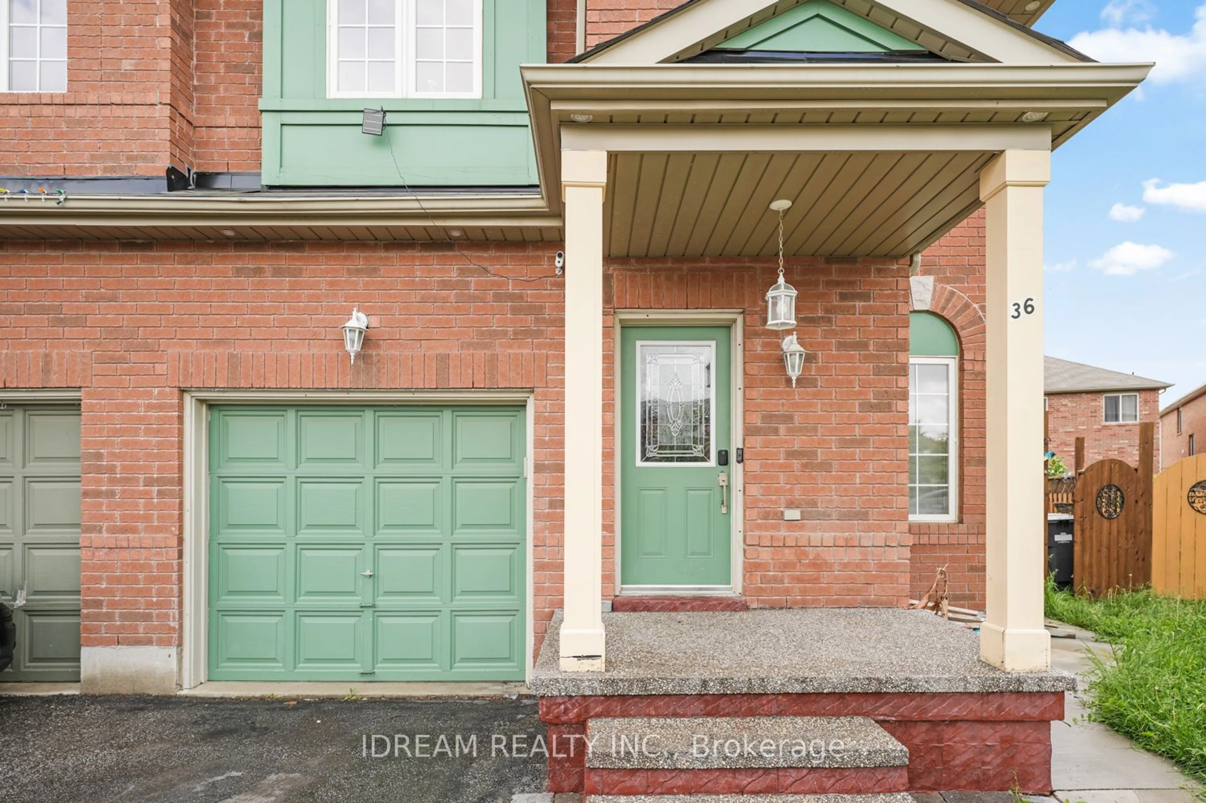 Home with brick exterior material for 36 Flurry Circ, Brampton Ontario L6X 0S8