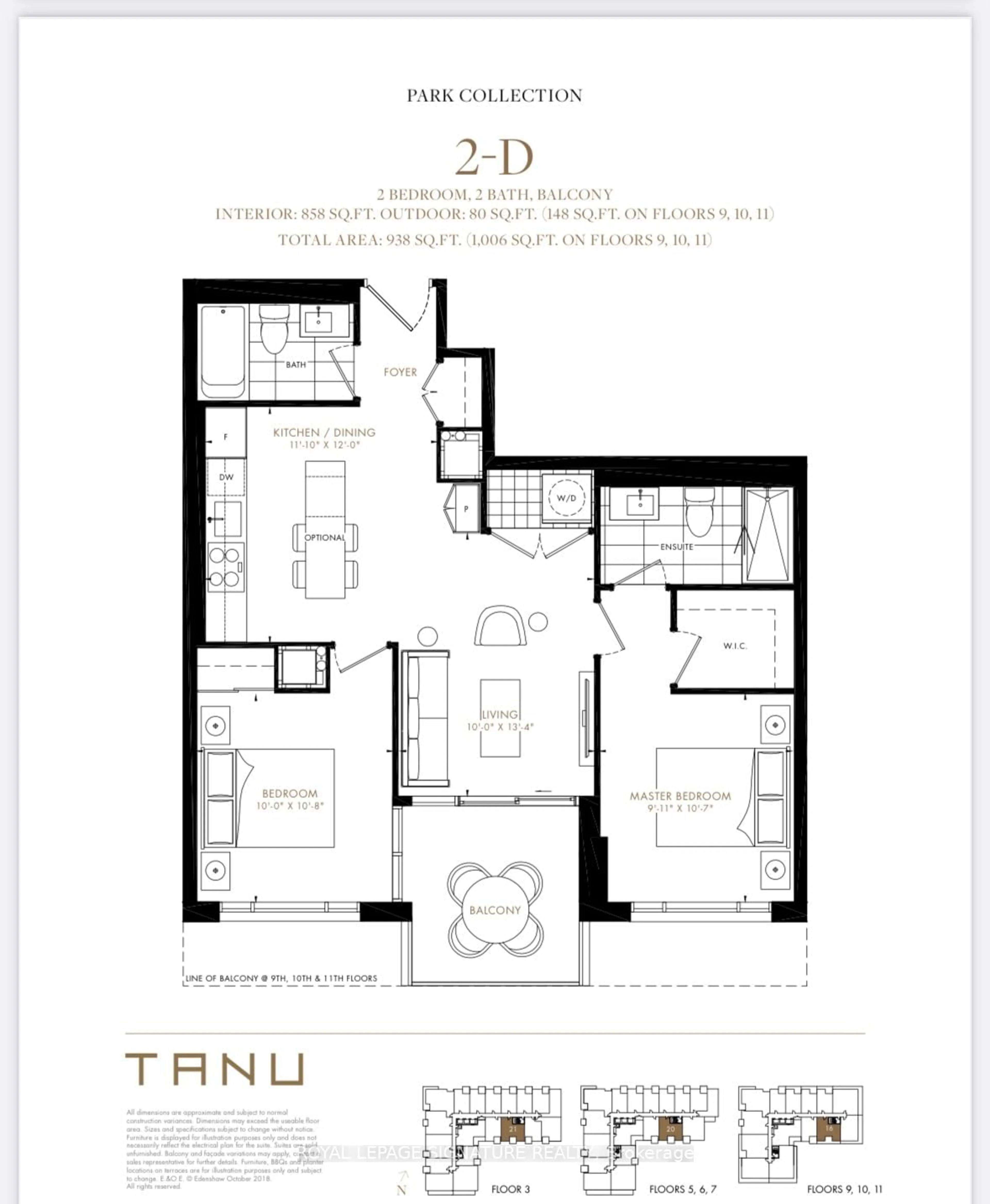 Floor plan for 21 Park St #520, Mississauga Ontario L5G 1L7