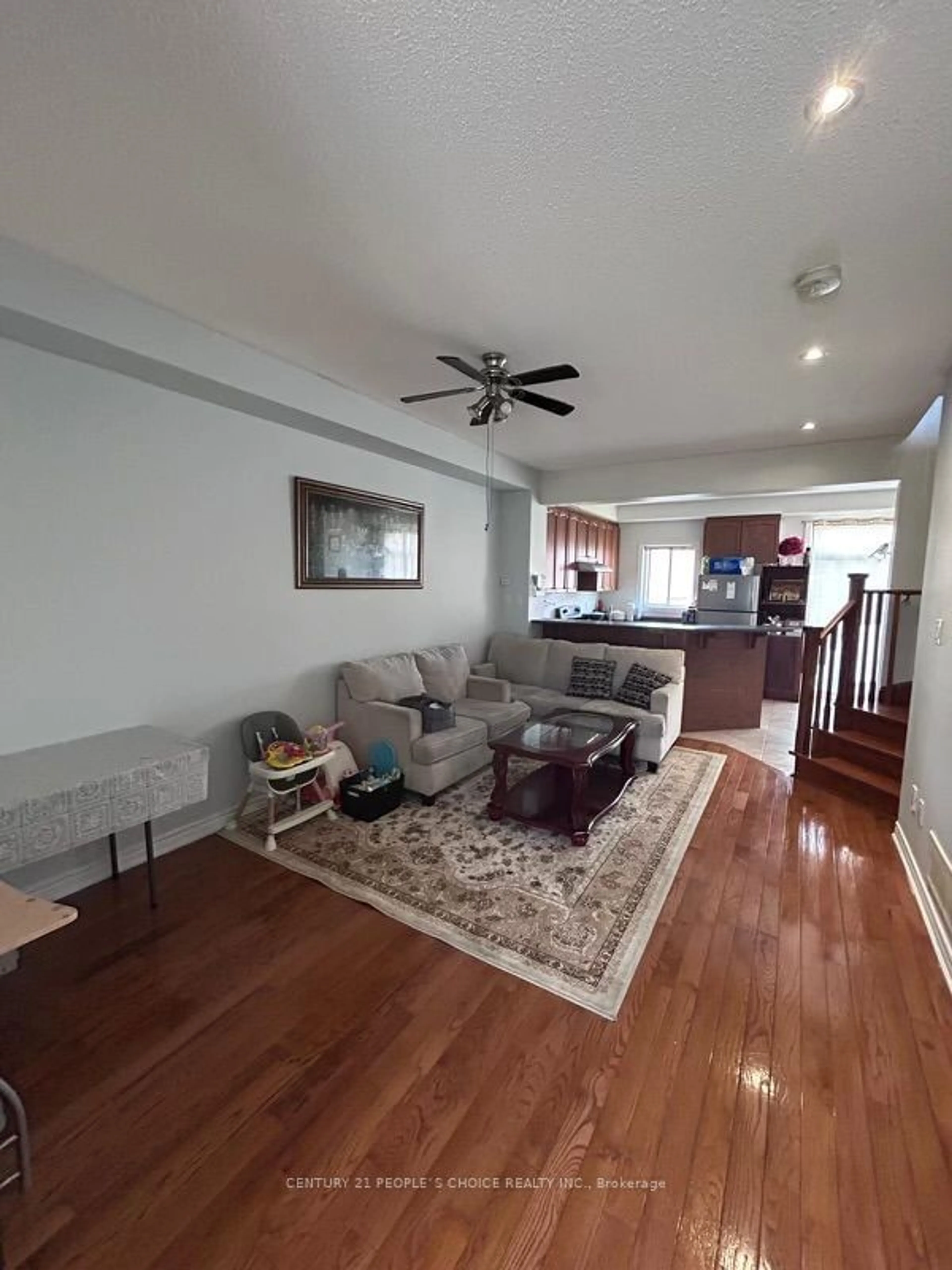 Living room, wood floors for 33 Fishing Cres, Brampton Ontario L6V 4S4