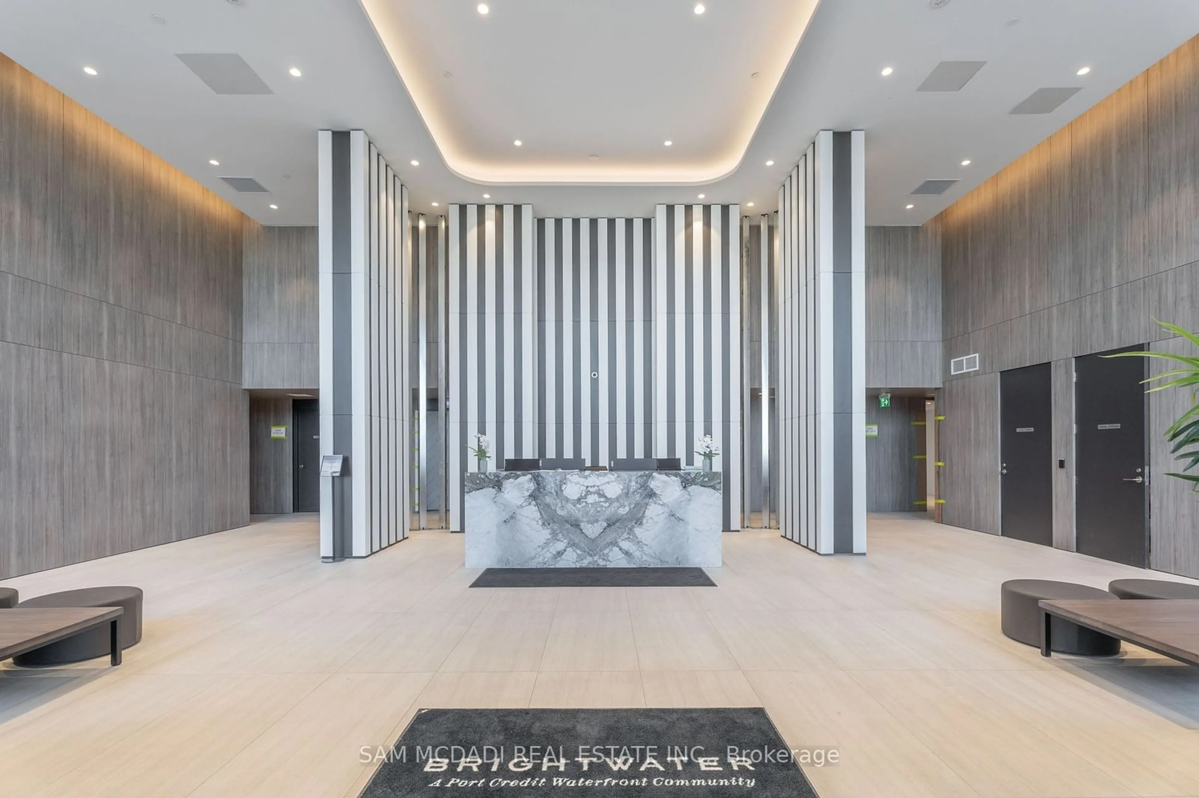 Indoor lobby, ceramic floors for 220 Missinnihe Way #609, Mississauga Ontario L5H 0A9