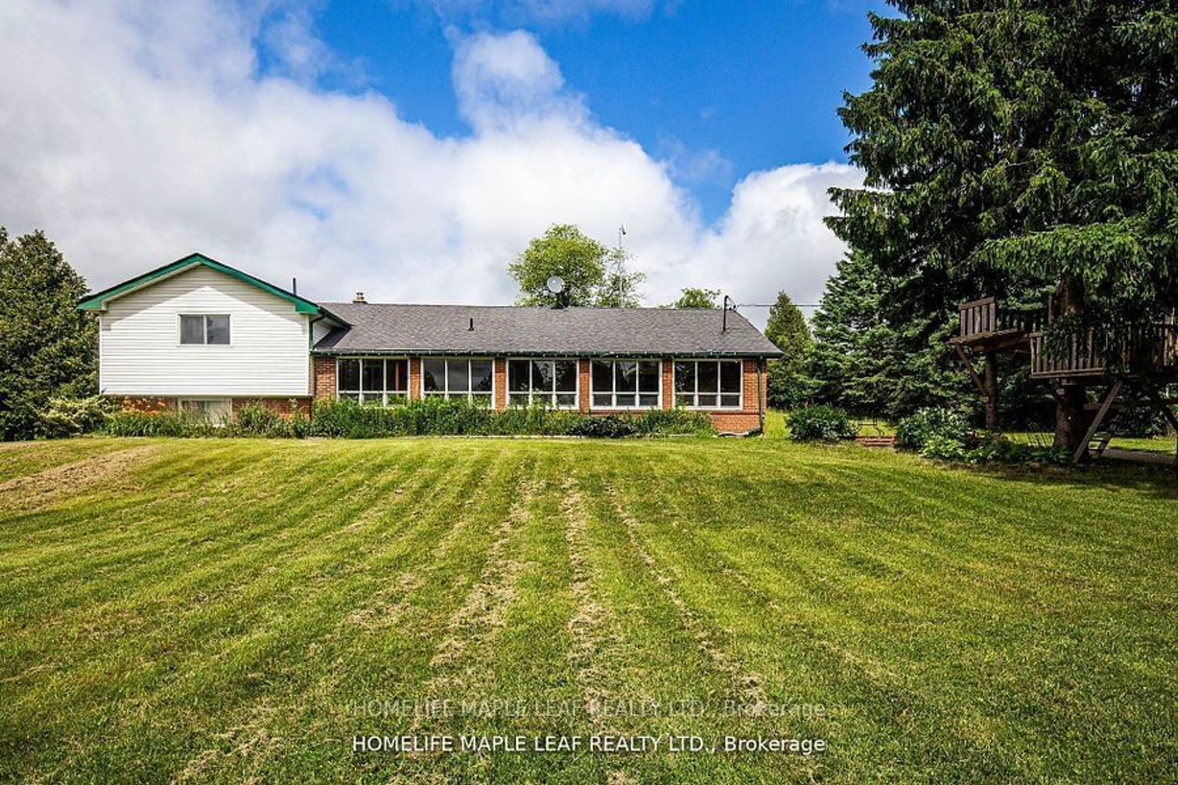 Frontside or backside of a home, the fenced backyard for 12629 Second Line, Milton Ontario L0P 1B0