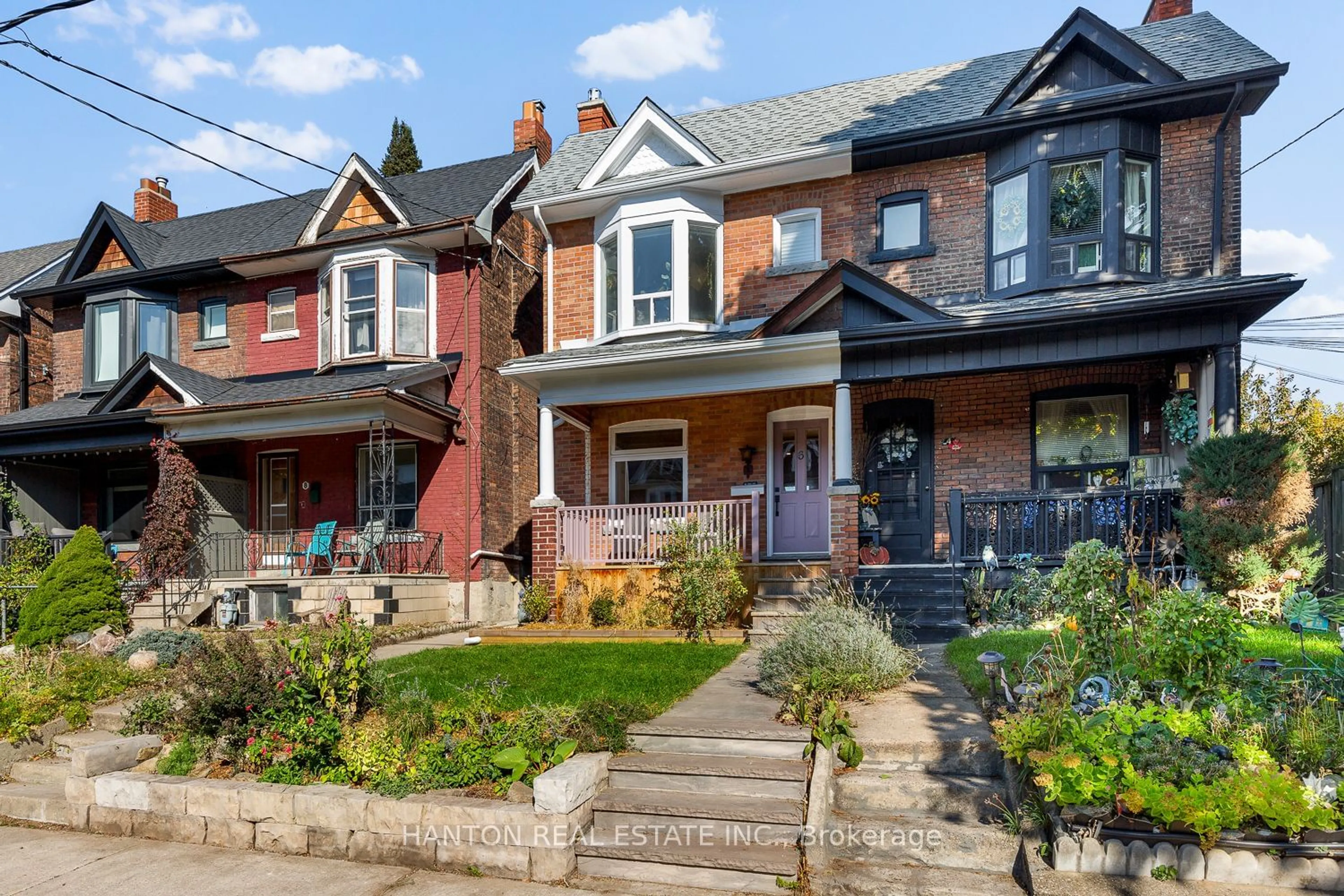 Frontside or backside of a home, the street view for 6 Herman Ave, Toronto Ontario M6R 1Y2