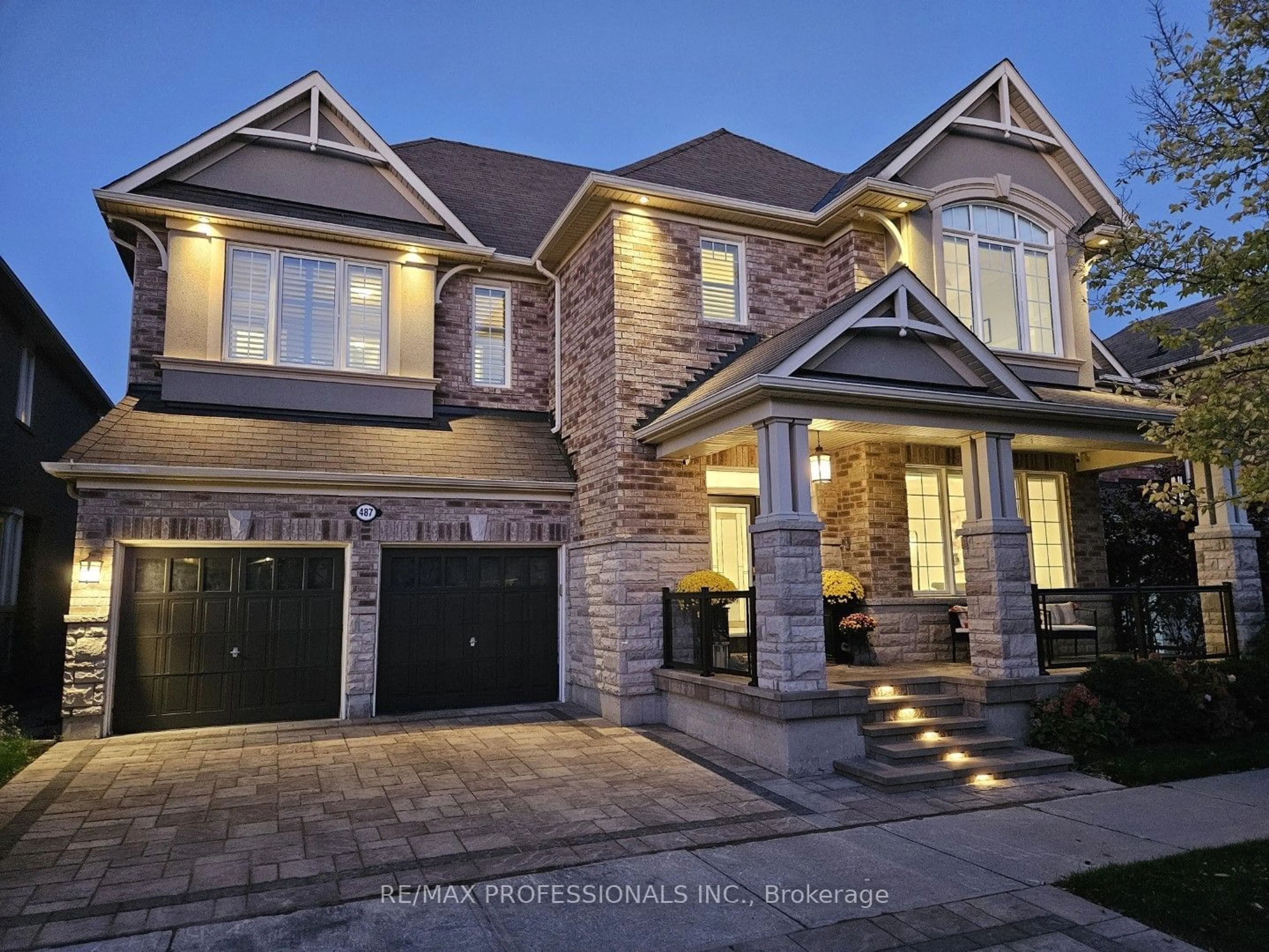 Home with brick exterior material for 487 Wettlaufer Terr, Milton Ontario L9T 8K9