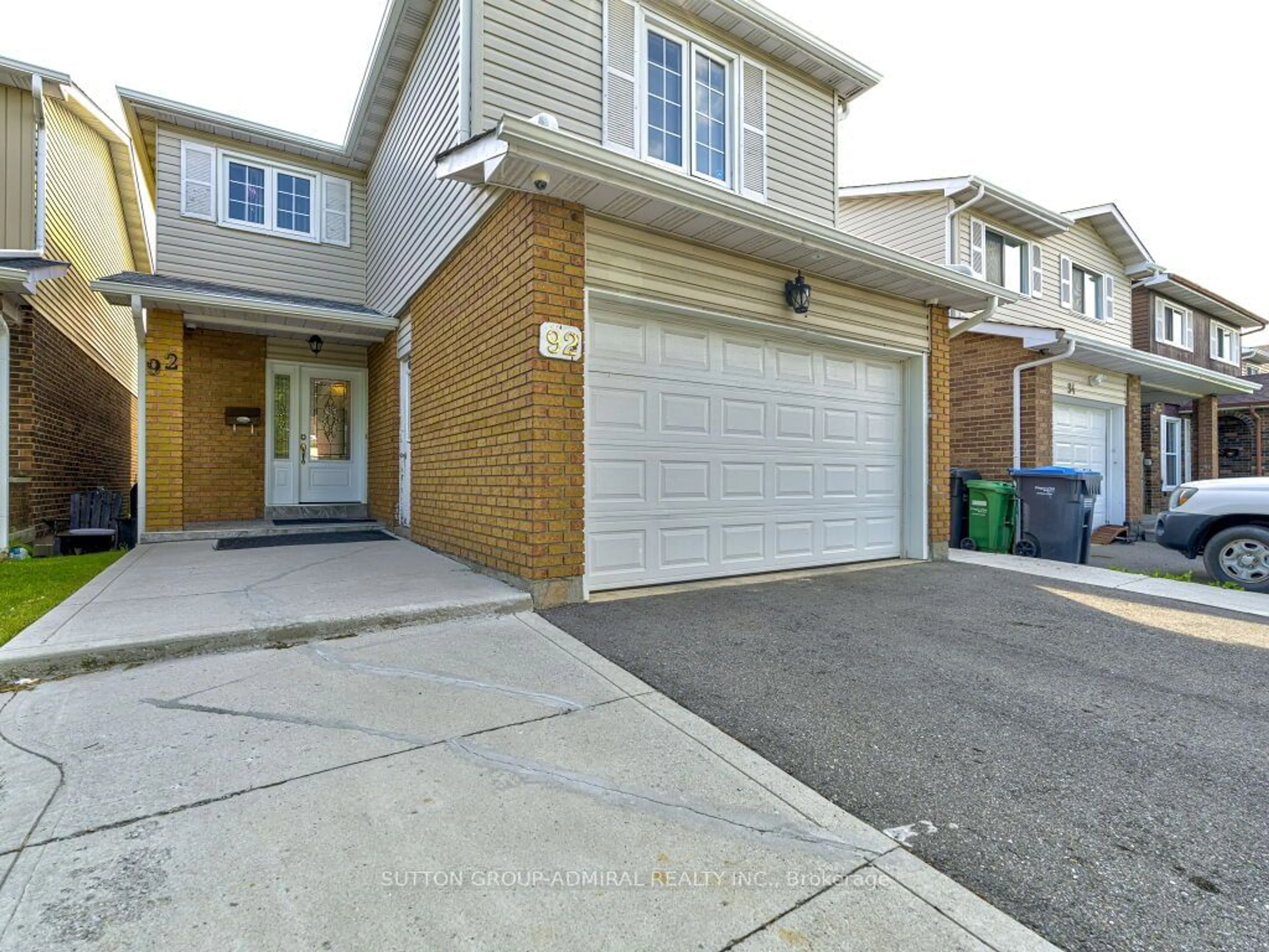 A pic from exterior of the house or condo, the street view for 92 Simmons Blvd, Brampton Ontario L6V 3V6