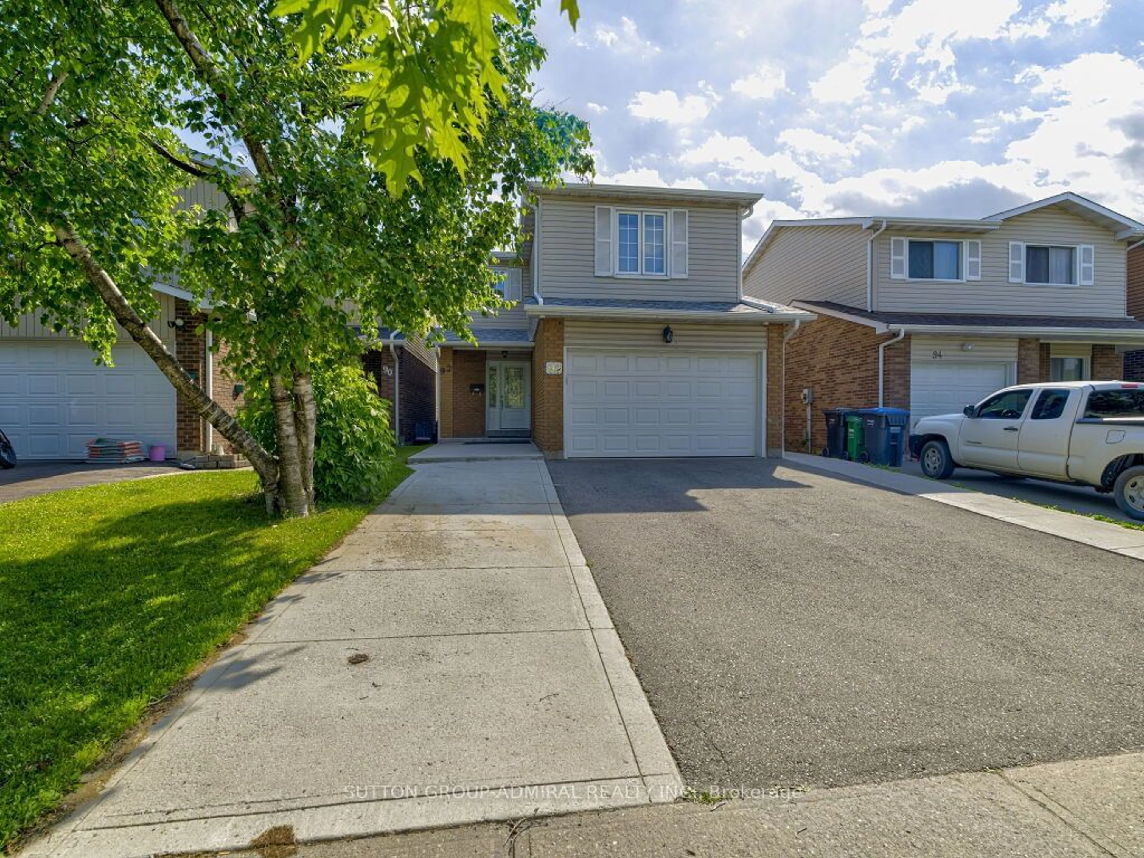 Frontside or backside of a home, the street view for 92 Simmons Blvd, Brampton Ontario L6V 3V6