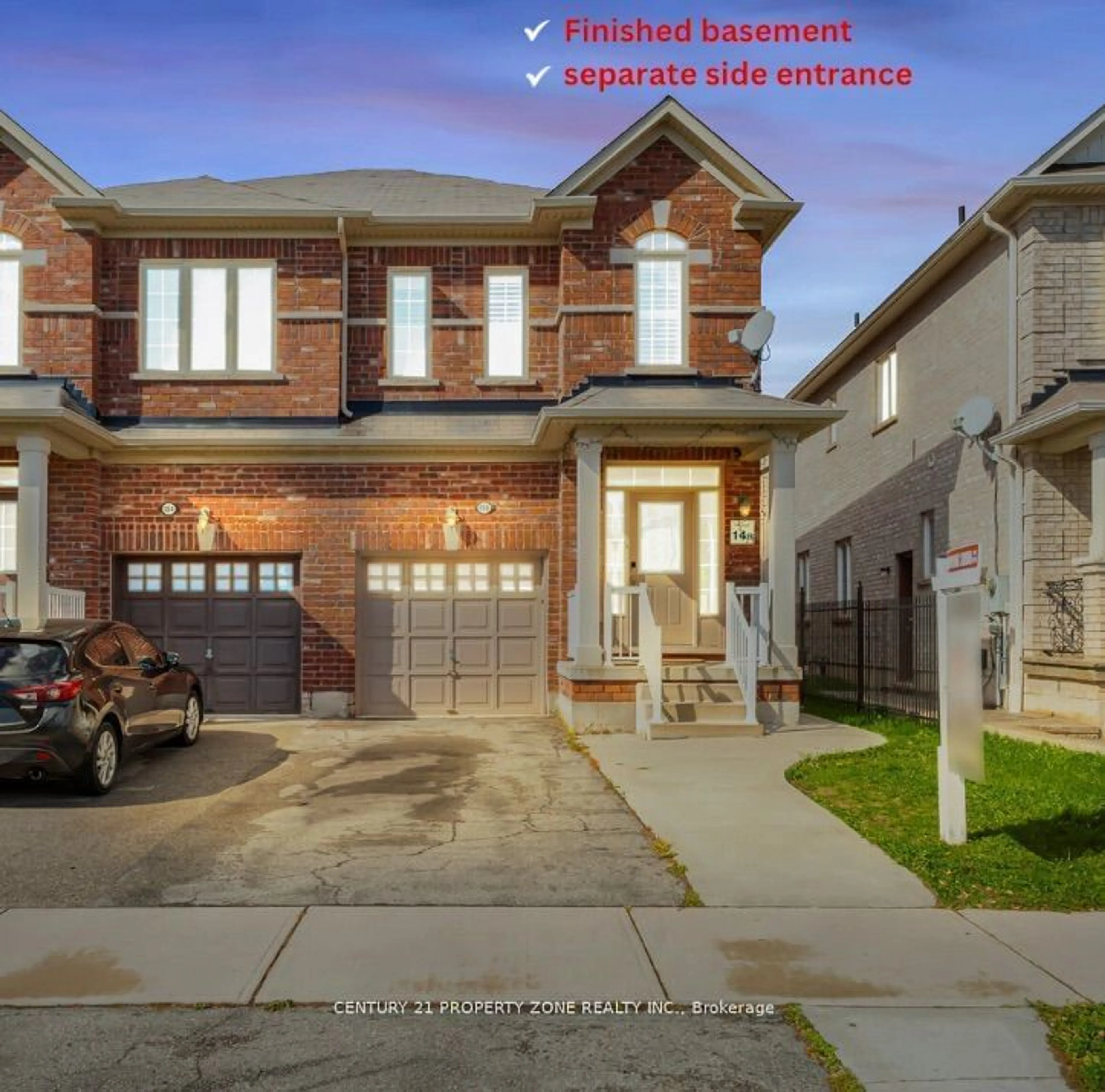 Home with brick exterior material for 156 Fandango Dr, Brampton Ontario L6X 0P7