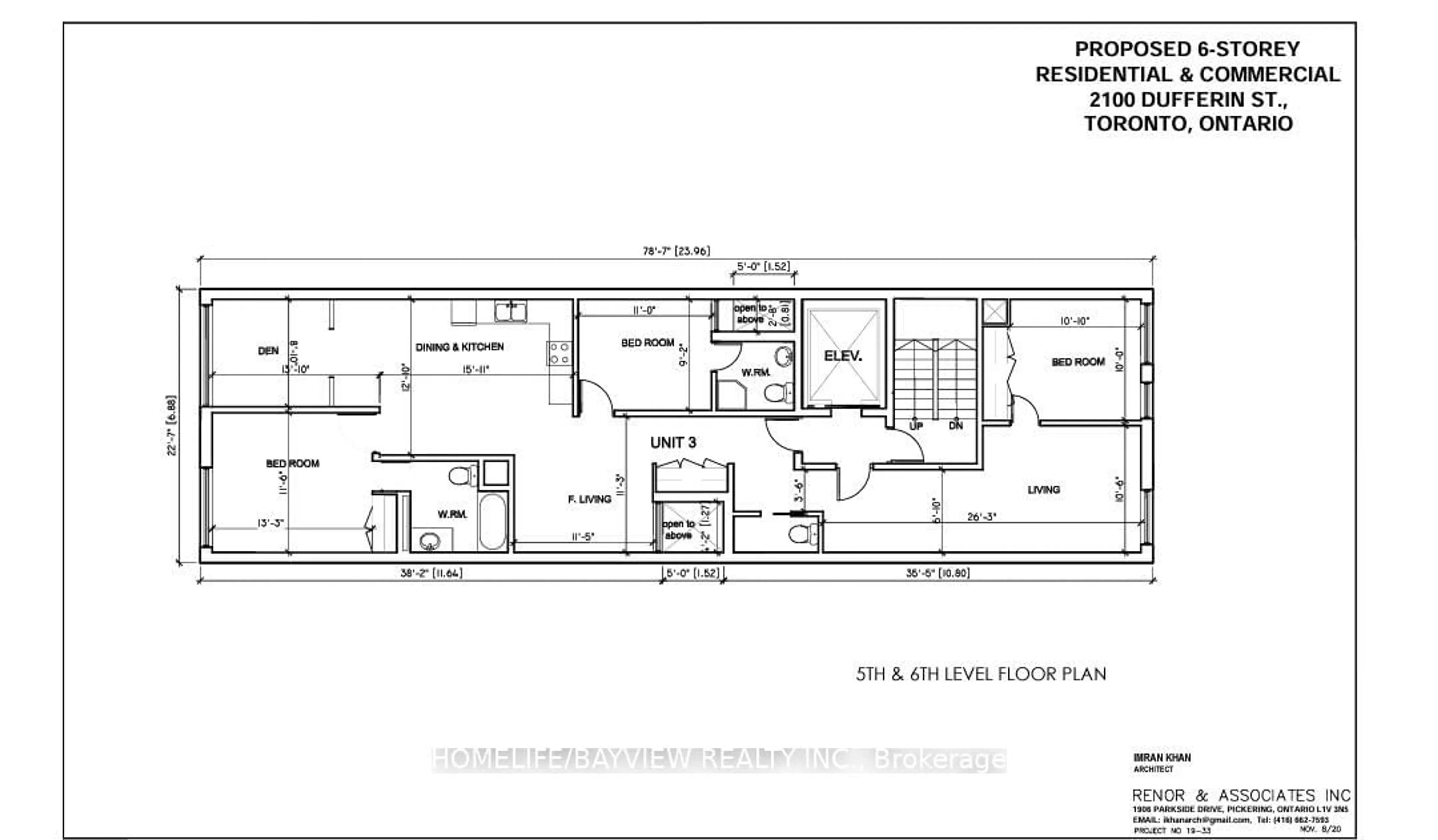 Floor plan for 2100 Dufferin St, Toronto Ontario M6E 3R7