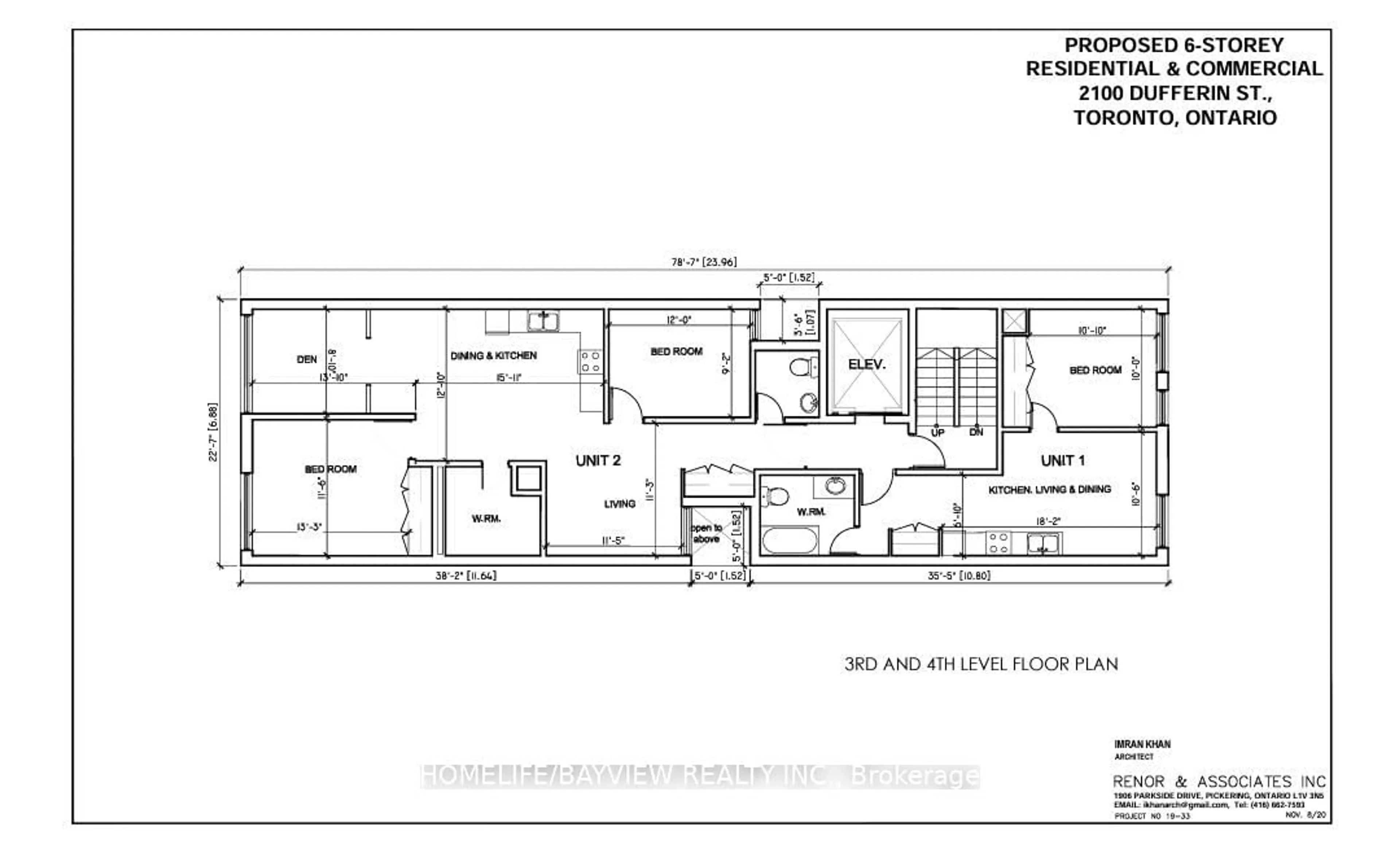 Floor plan for 2100 Dufferin St, Toronto Ontario M6E 3R7