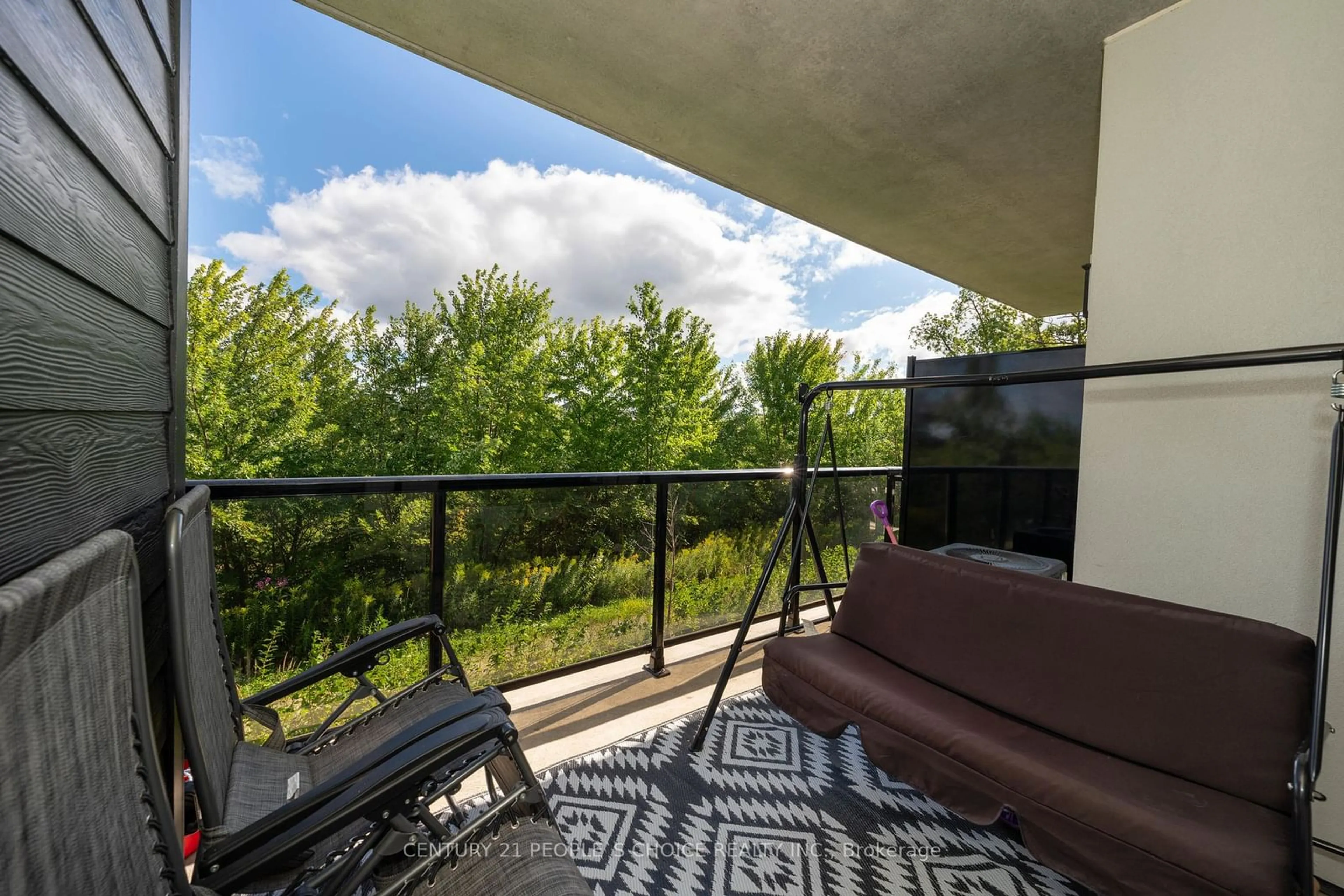 Patio, the fenced backyard for 640 Sauve St #107, Milton Ontario L9T 9A7