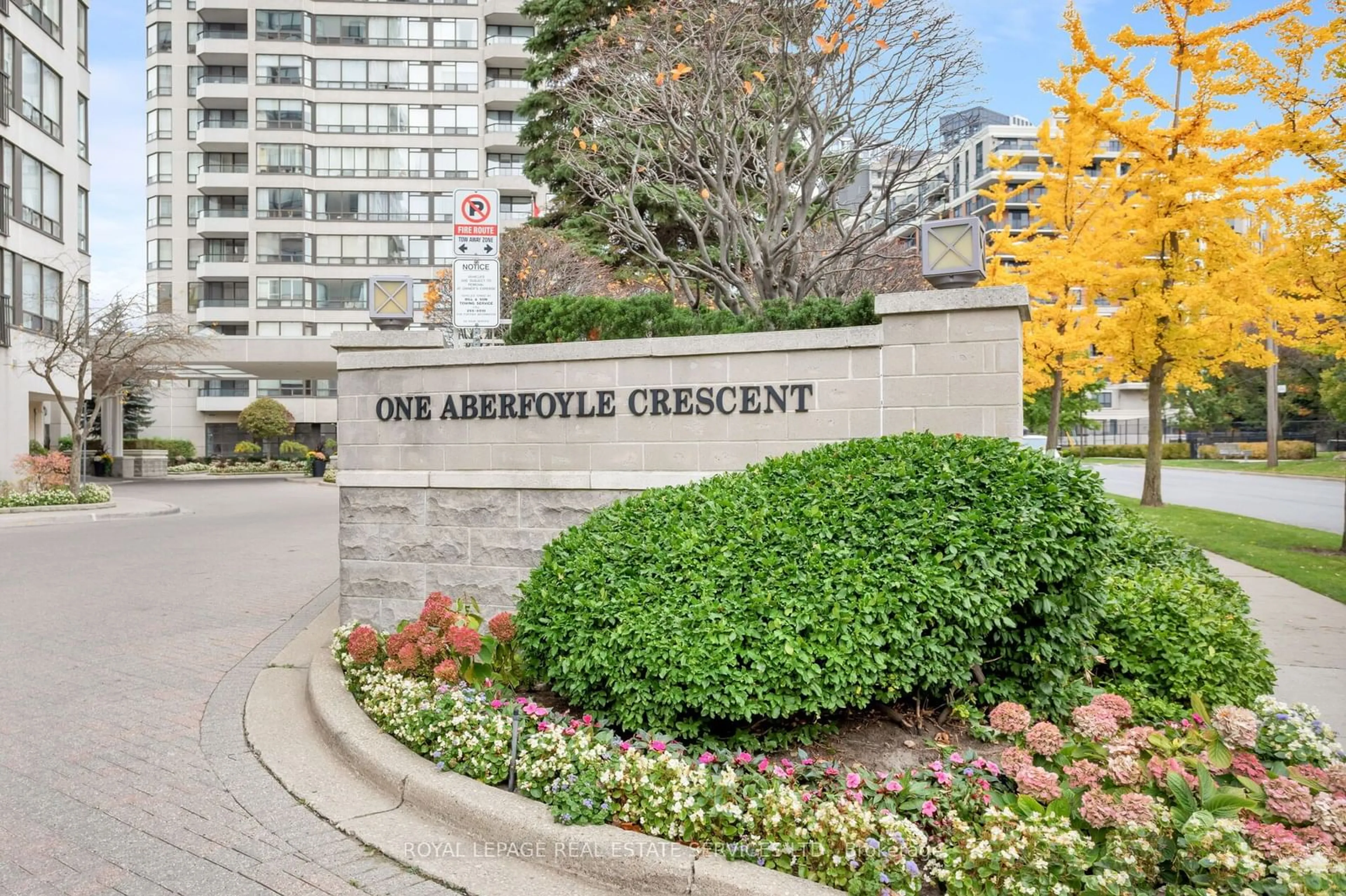 A pic from exterior of the house or condo, the street view for 1 Aberfoyle Cres #2210, Toronto Ontario M8X 2X8