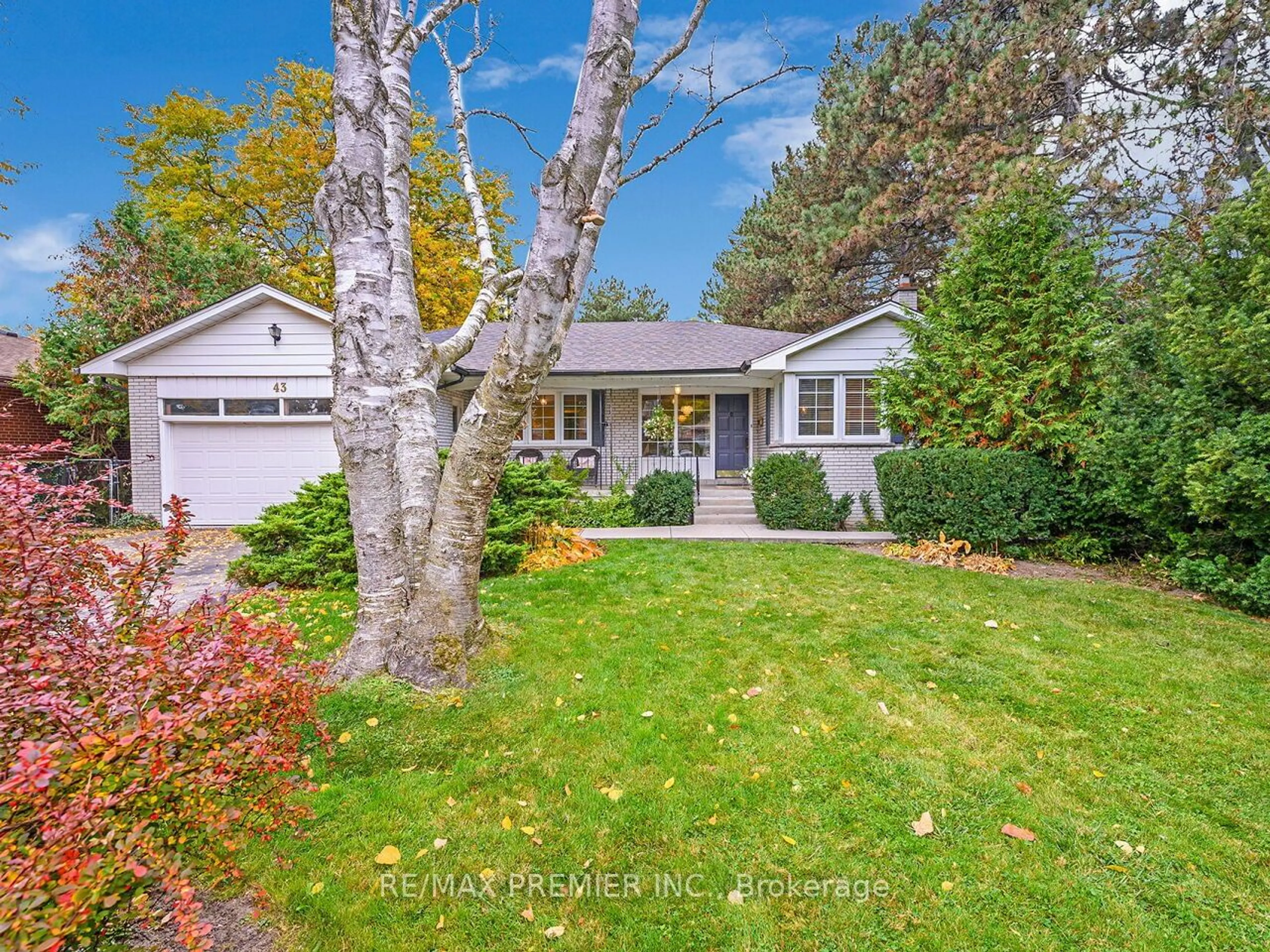 Frontside or backside of a home, the fenced backyard for 43 Florida Cres, Toronto Ontario M9M 1P4