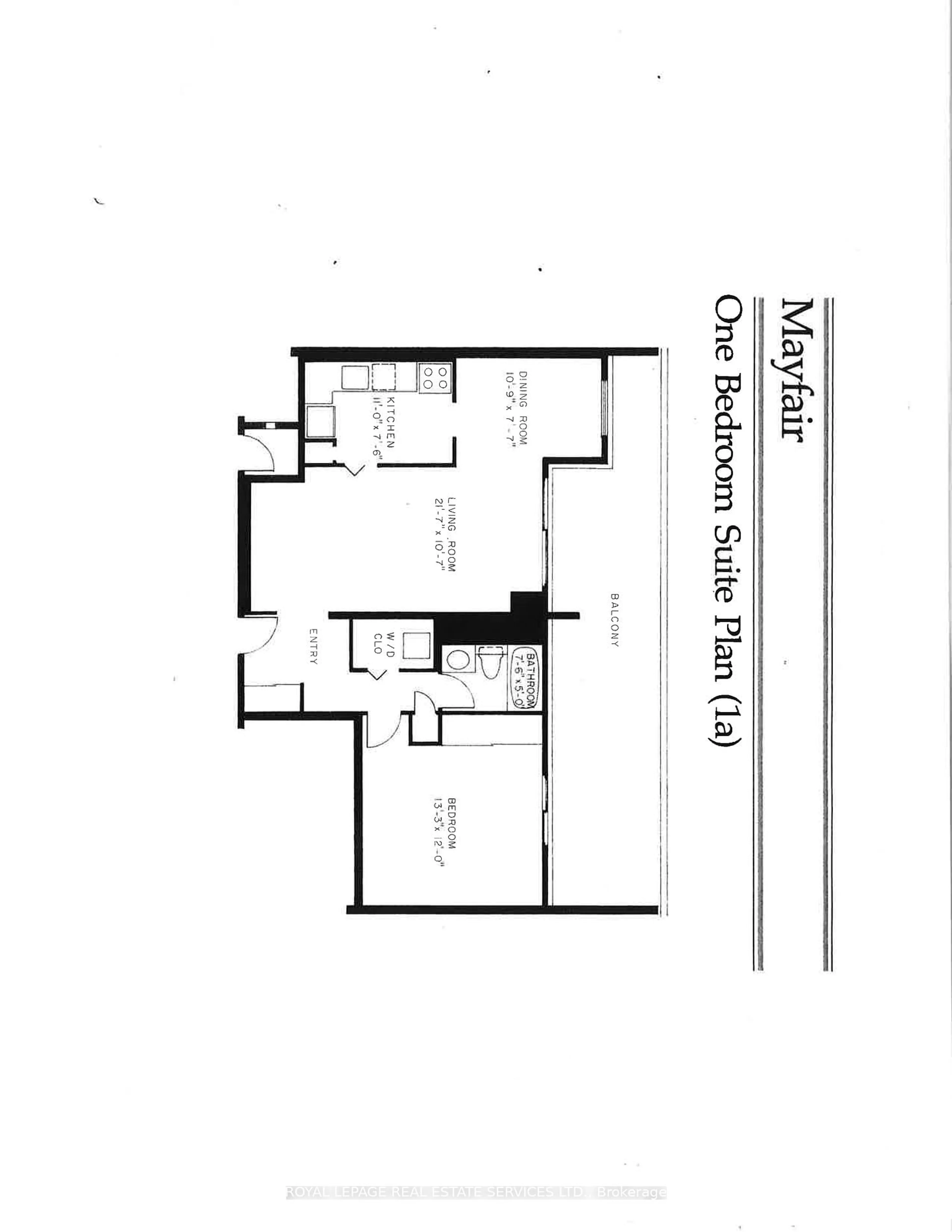 Floor plan for 80 Quebec Ave #803, Toronto Ontario M6P 4B7