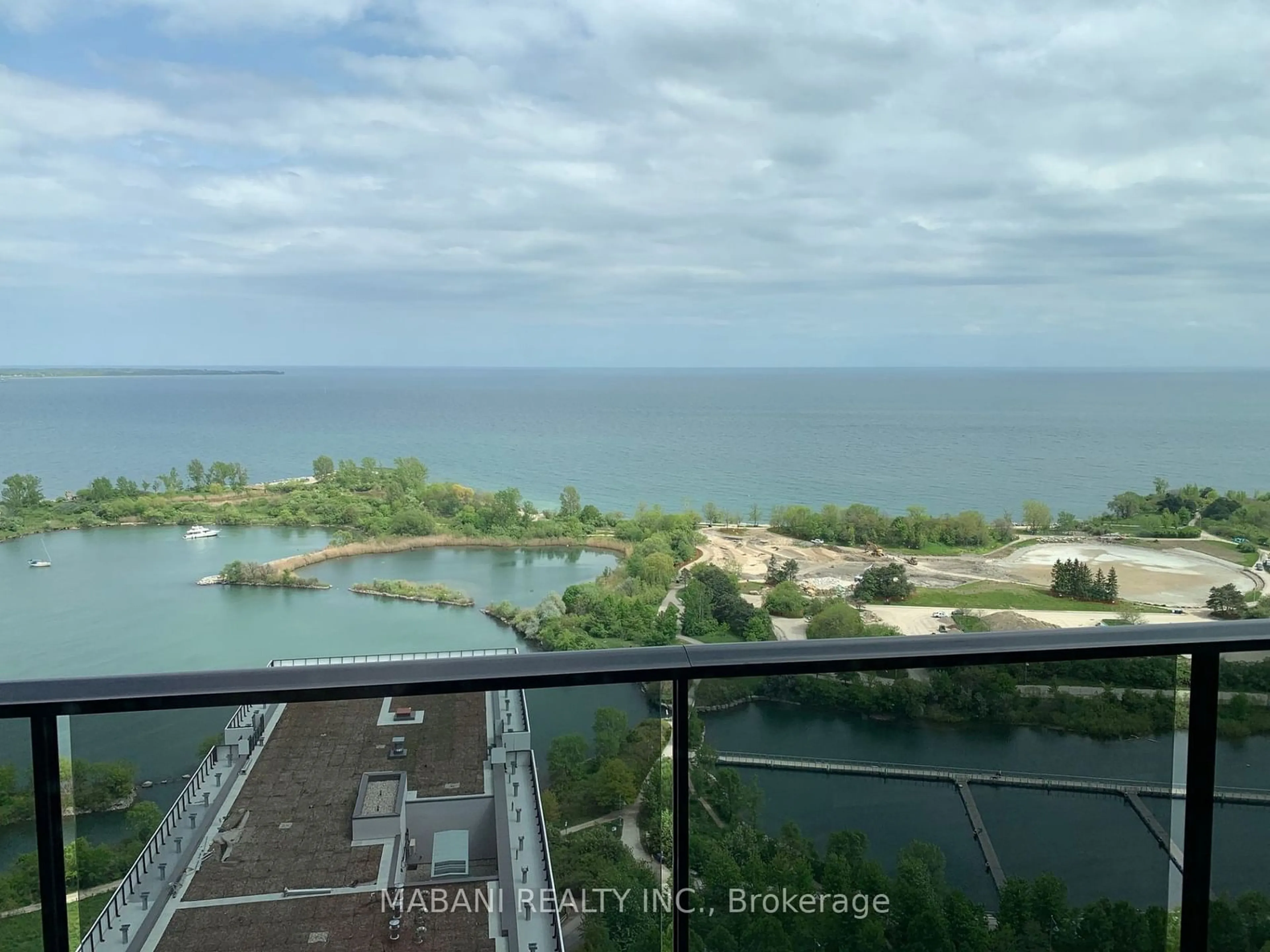 Balcony in the apartment, the view of lake or river for 70 Annie Craig Dr #2705, Toronto Ontario M8V 0G2