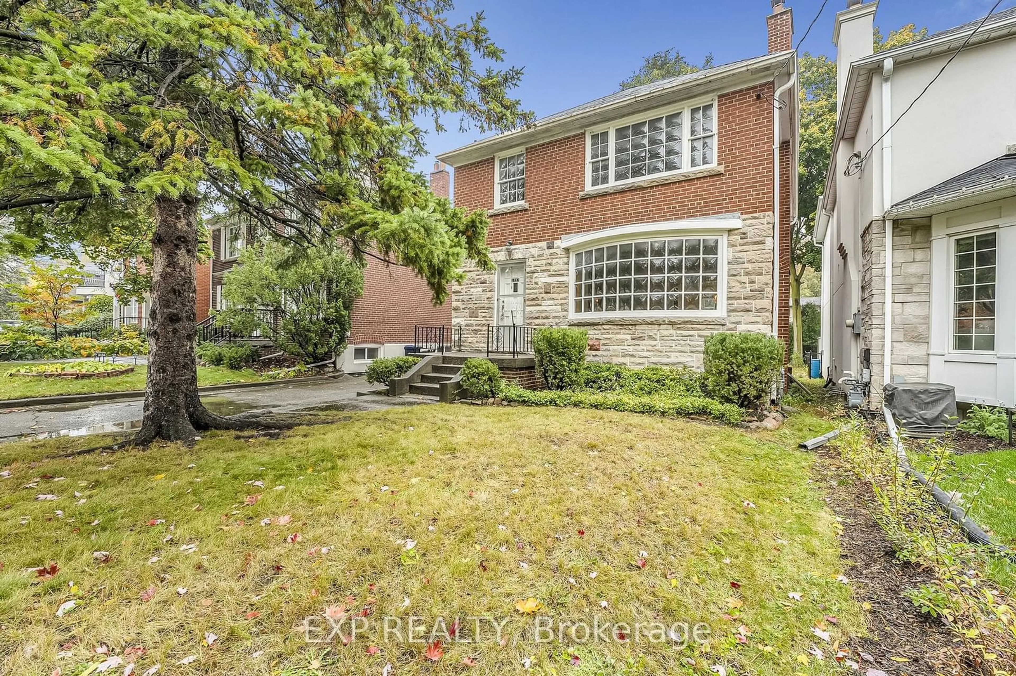 Frontside or backside of a home, the fenced backyard for 1057 Royal York Rd, Toronto Ontario M8X 2G6