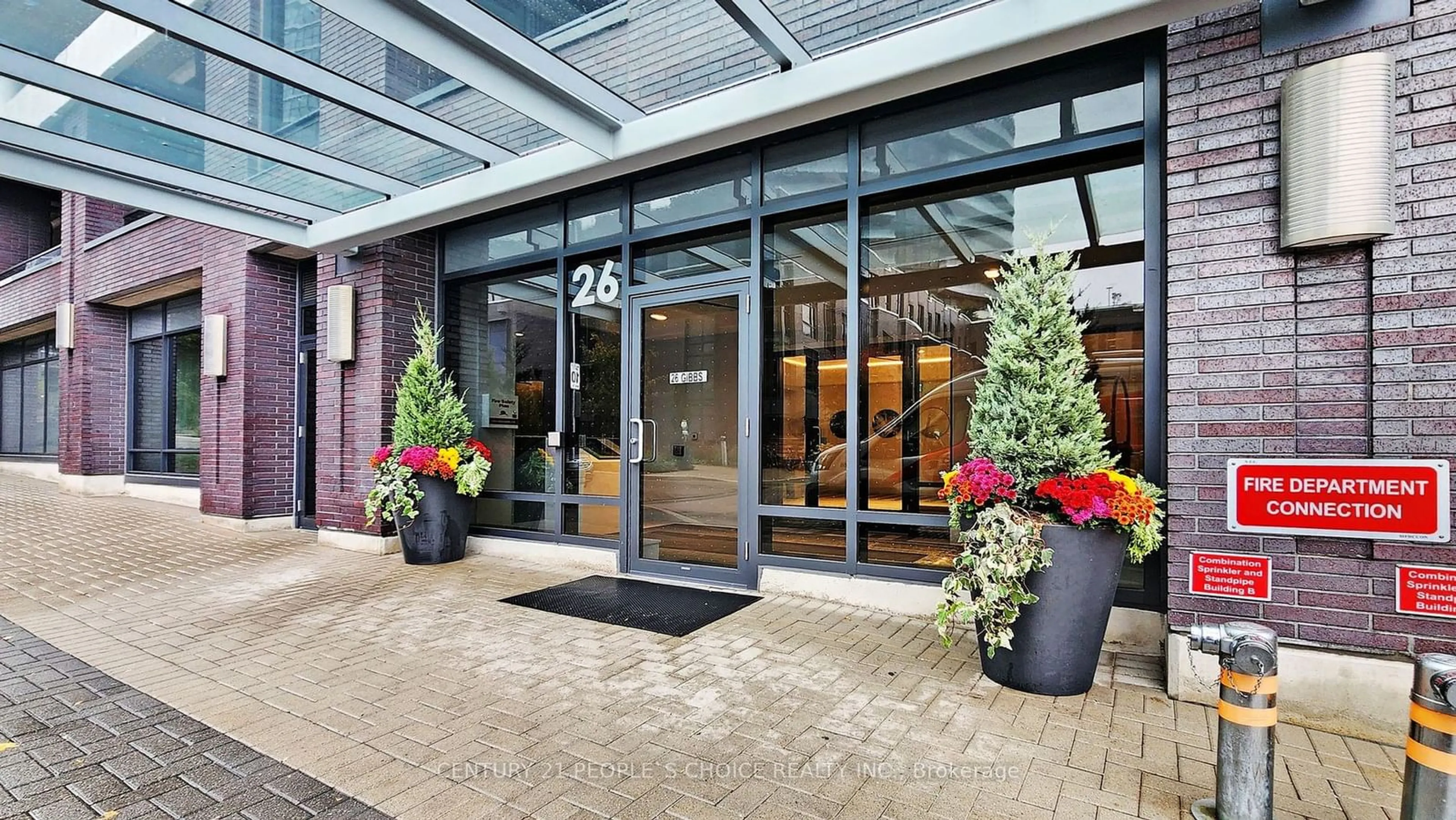 Indoor lobby for 26 Gibbs Rd #827, Toronto Ontario M9B 0E3