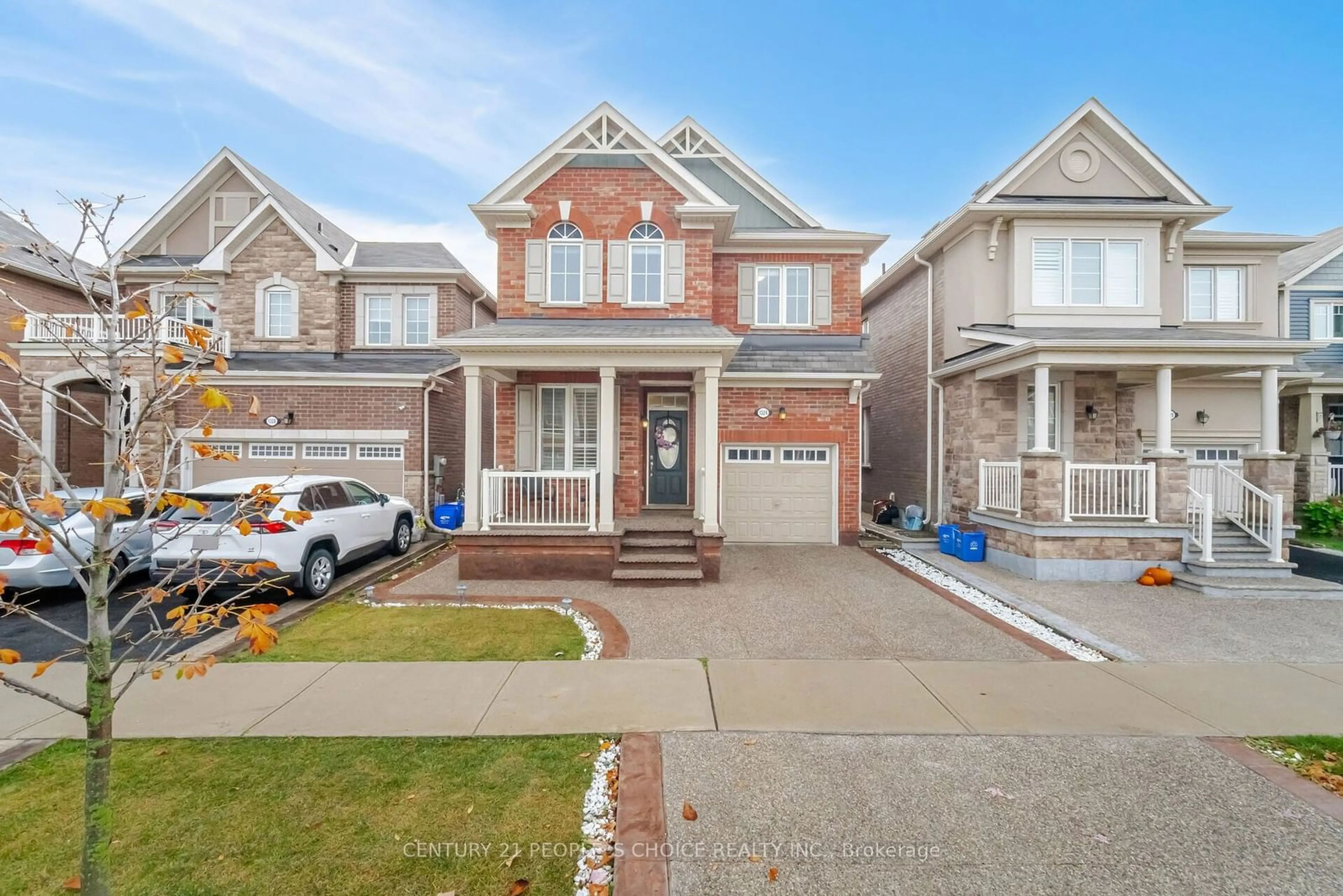 Frontside or backside of a home, the street view for 1324 Leger Way, Milton Ontario L9E 1C9