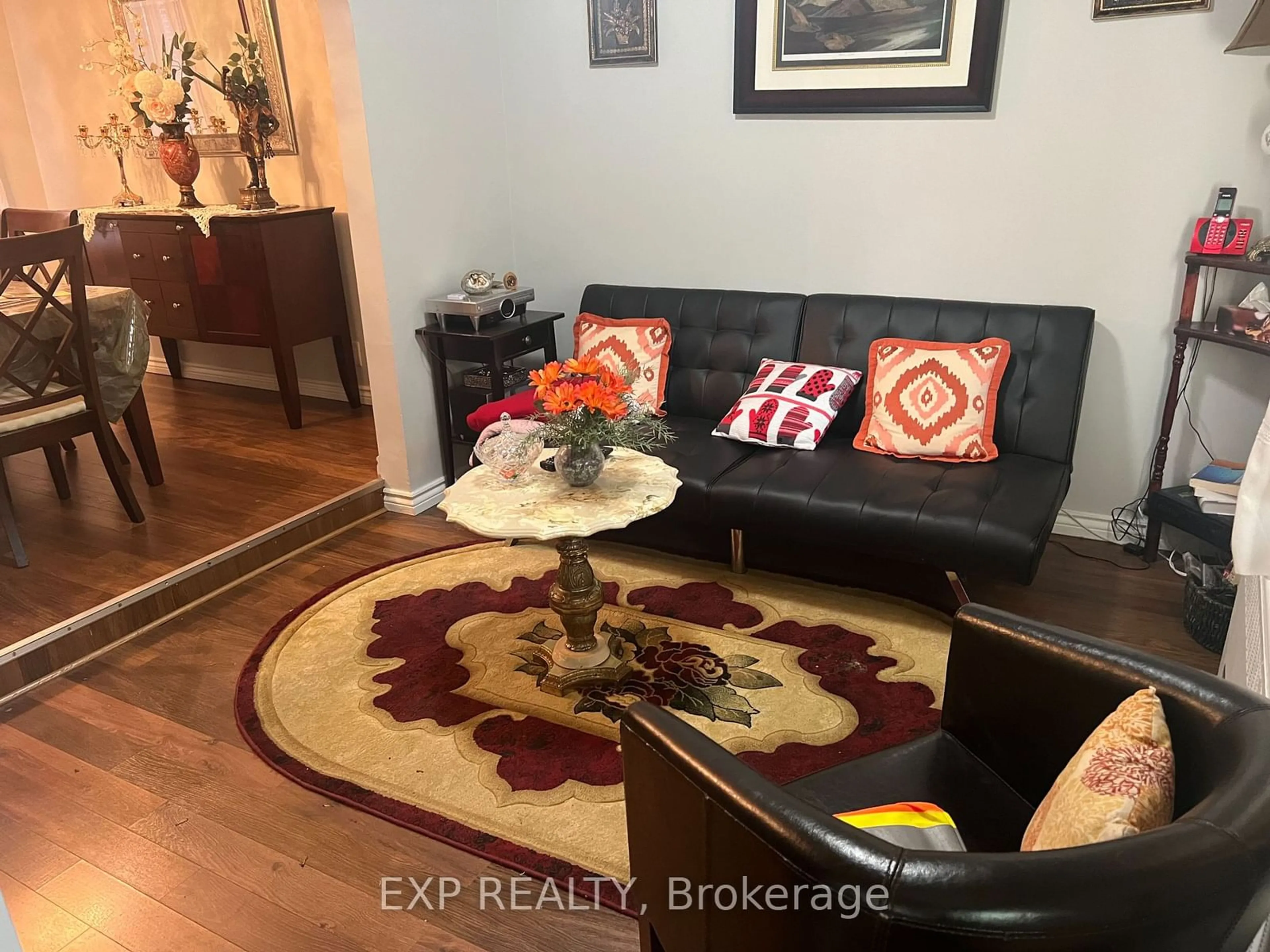 Living room, wood floors for 109 Sellers Ave, Toronto Ontario M6E 3T7