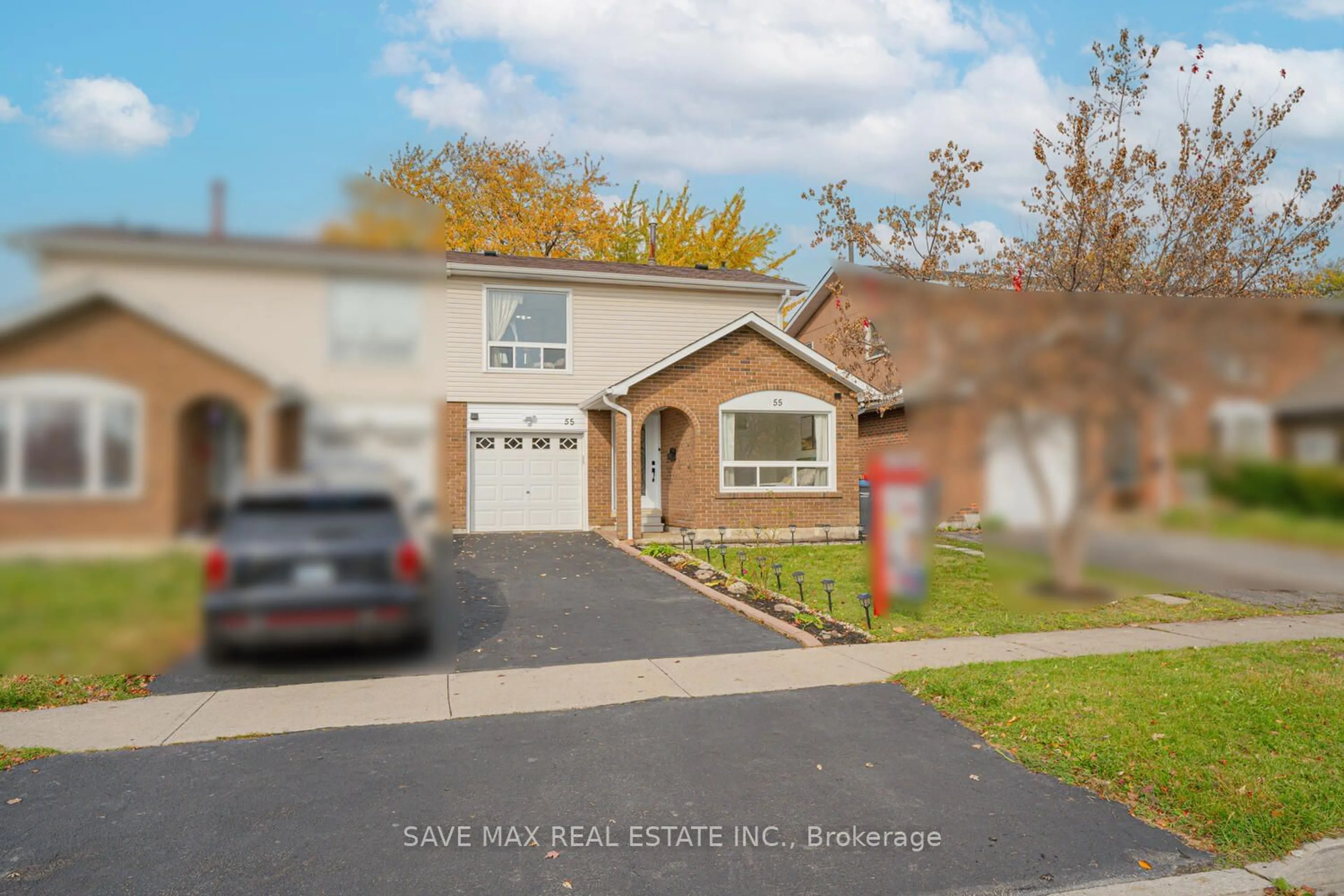 Frontside or backside of a home, the street view for 55 Crosswood Lane, Brampton Ontario L6V 3M1