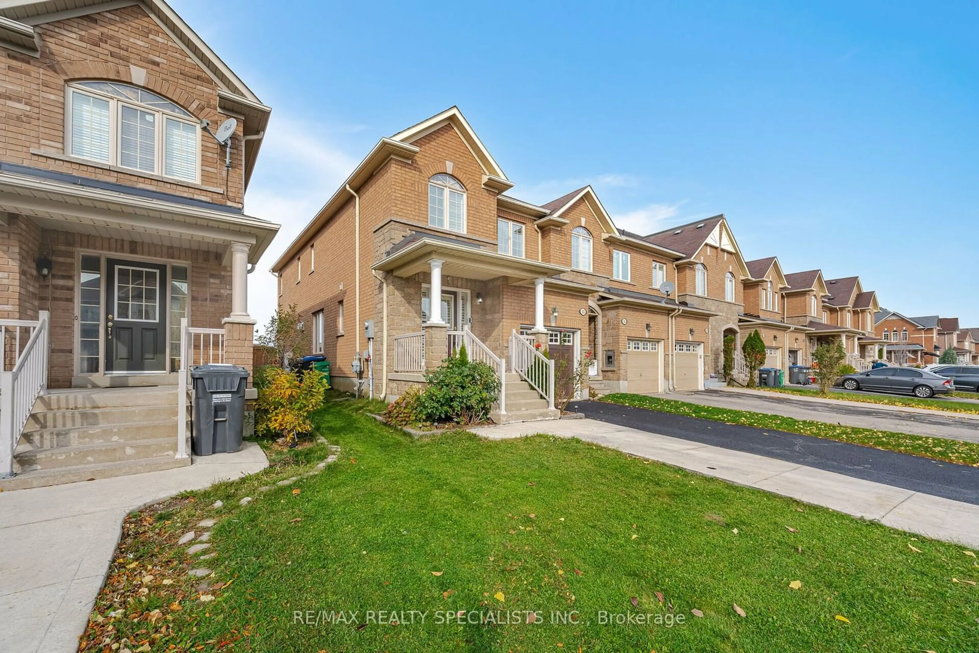 A pic from exterior of the house or condo, the street view for 132 Tomabrook Cres, Brampton Ontario L6R 0V5