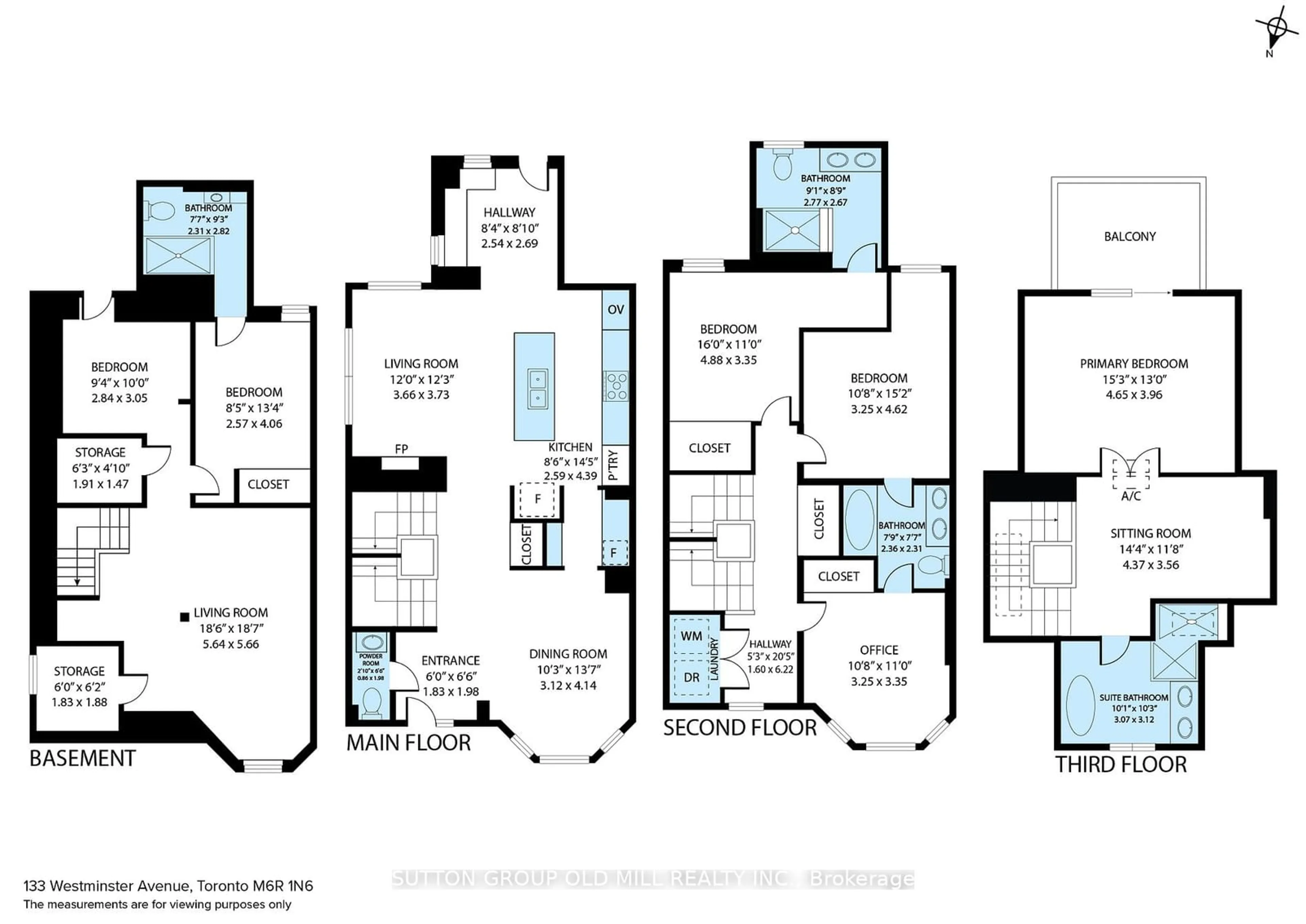 Floor plan for 133 Westminster Ave, Toronto Ontario M6R 1N6