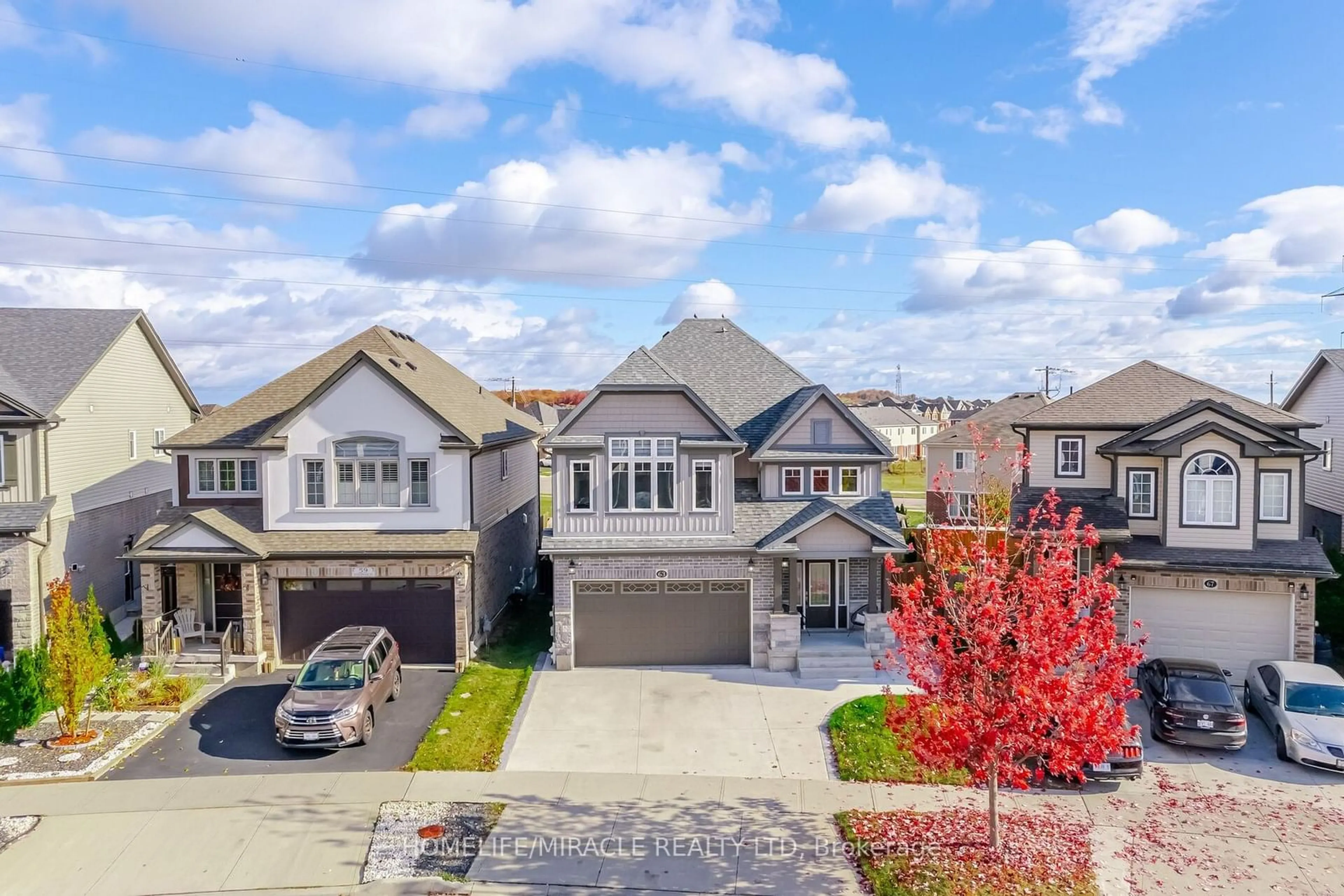 A pic from exterior of the house or condo, the street view for 63 Netherwood Rd, Kitchener Ontario N2P 2X5