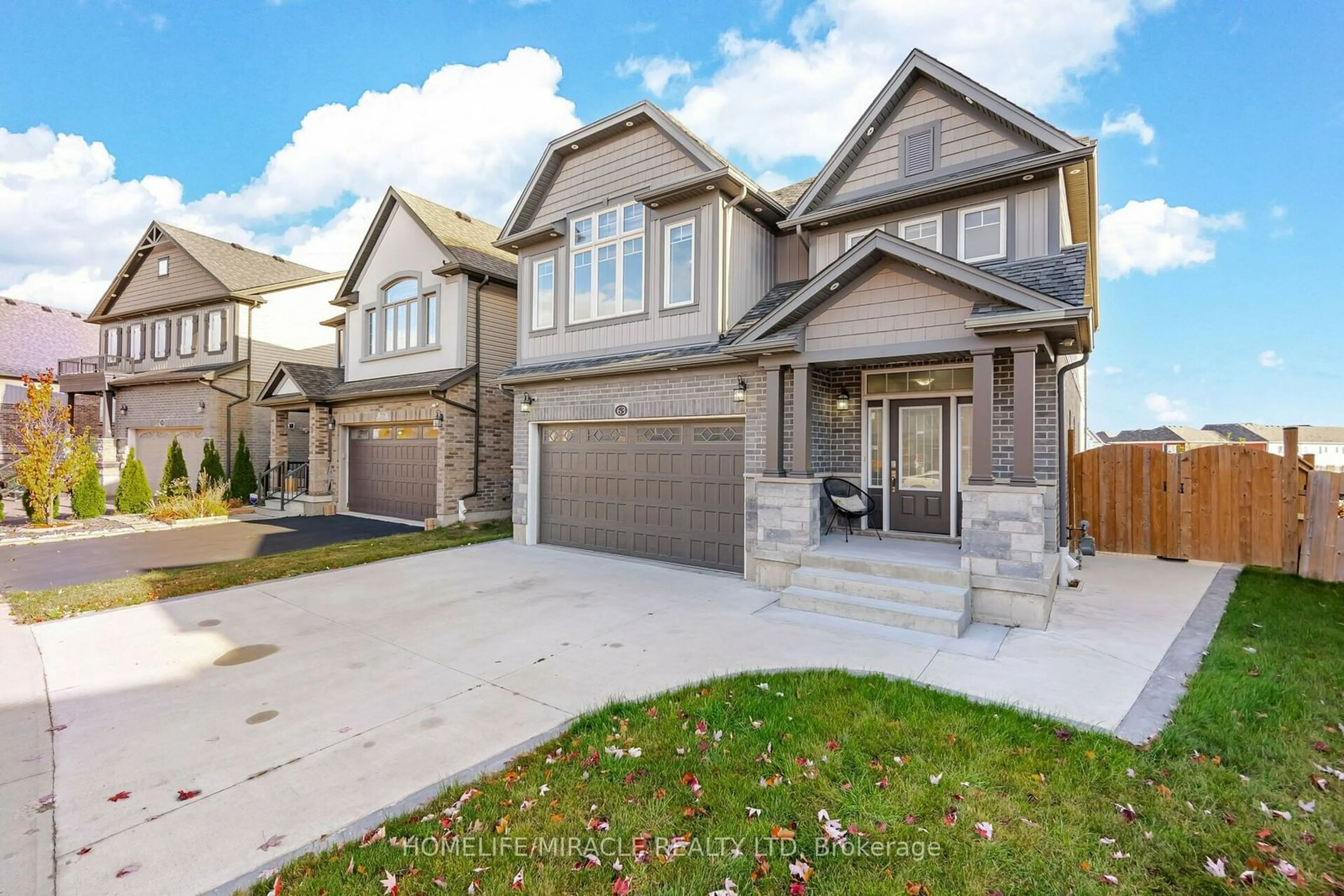 Frontside or backside of a home, the street view for 63 Netherwood Rd, Kitchener Ontario N2P 2X5