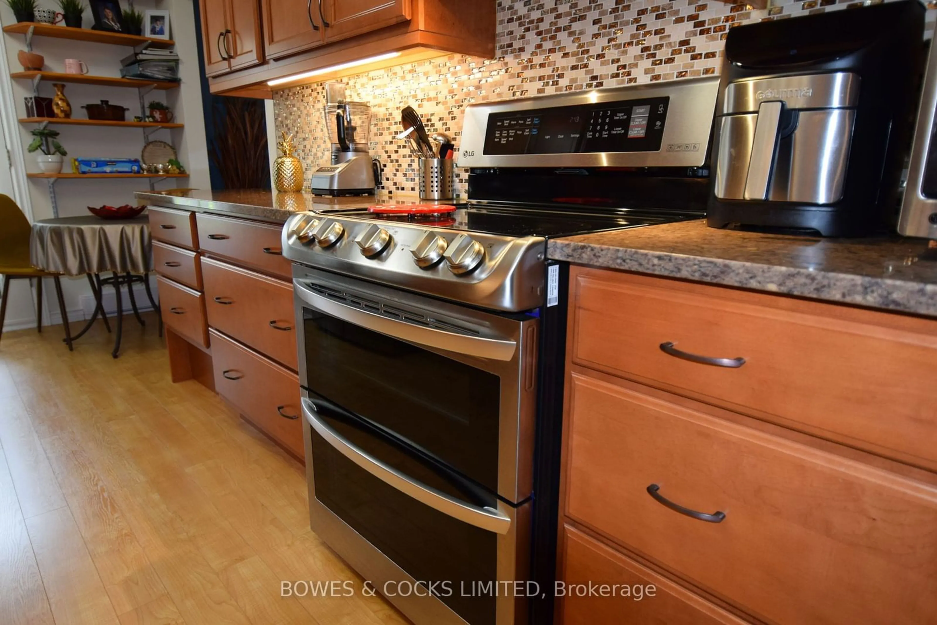 Contemporary kitchen, wood floors, cottage for 625 Whitaker St #6, Peterborough Ontario K9H 7L5