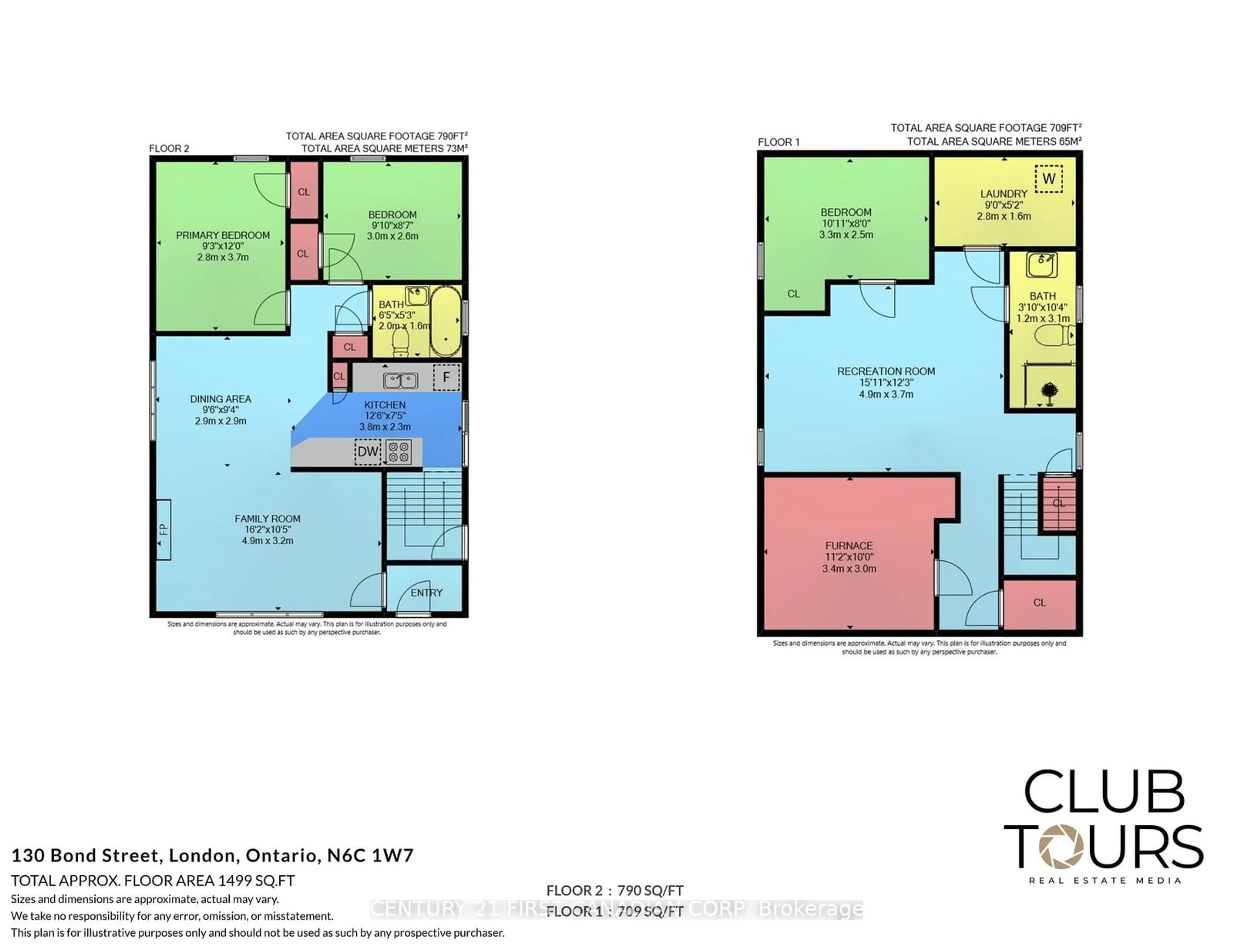 Floor plan for 130 Bond St, London Ontario N6C 1W7