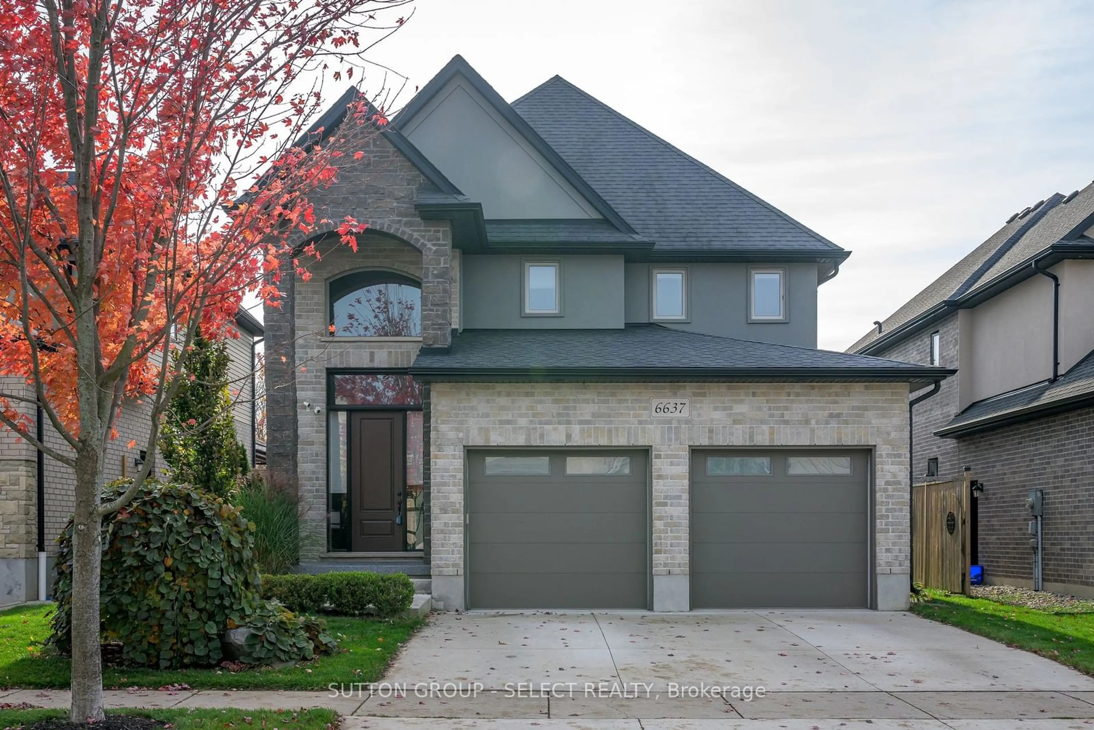 Home with brick exterior material for 6637 Upper Canada Crossing, London Ontario N6P 0C2