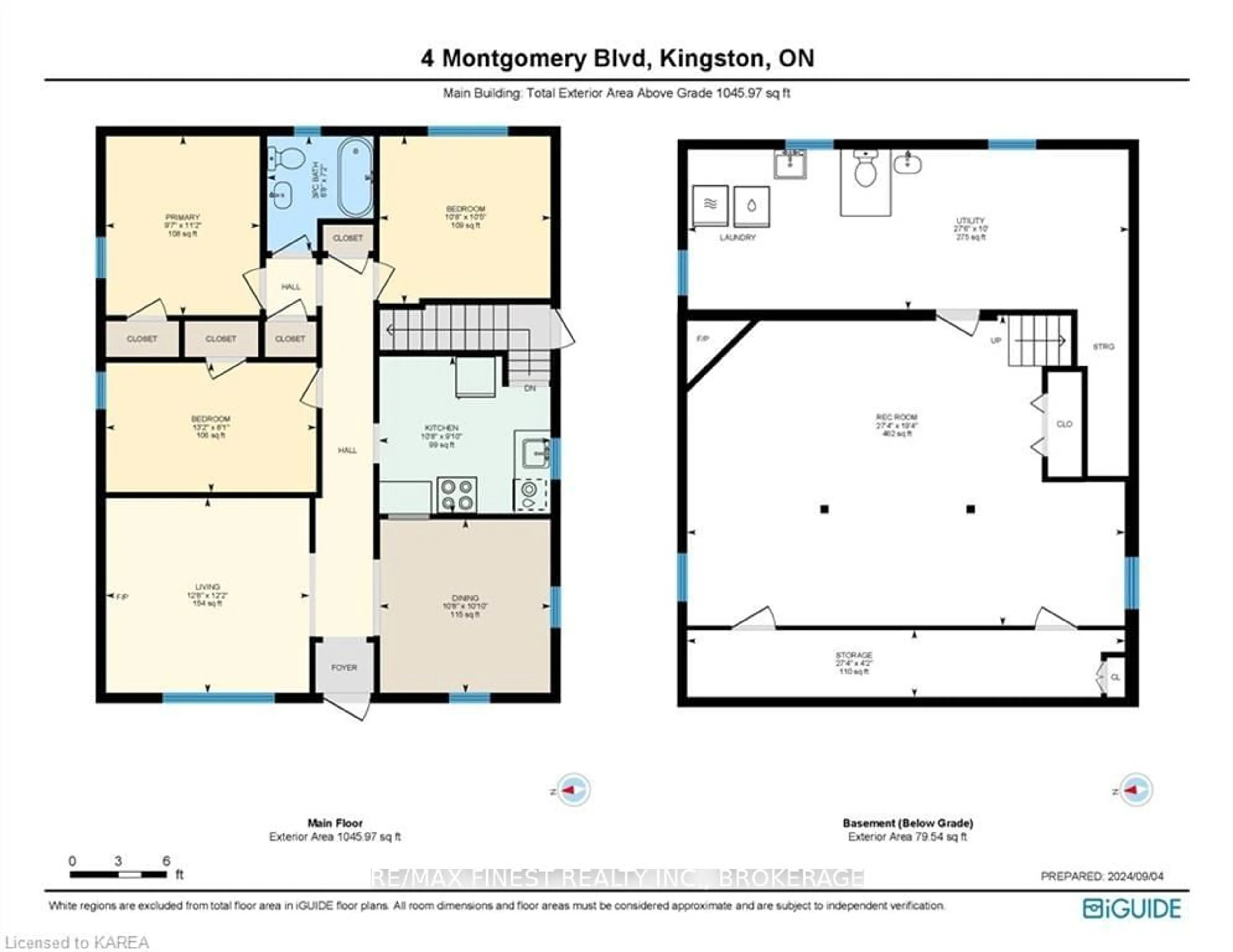 Floor plan for 4 MONTGOMERY Blvd, Kingston Ontario K7M 3N6