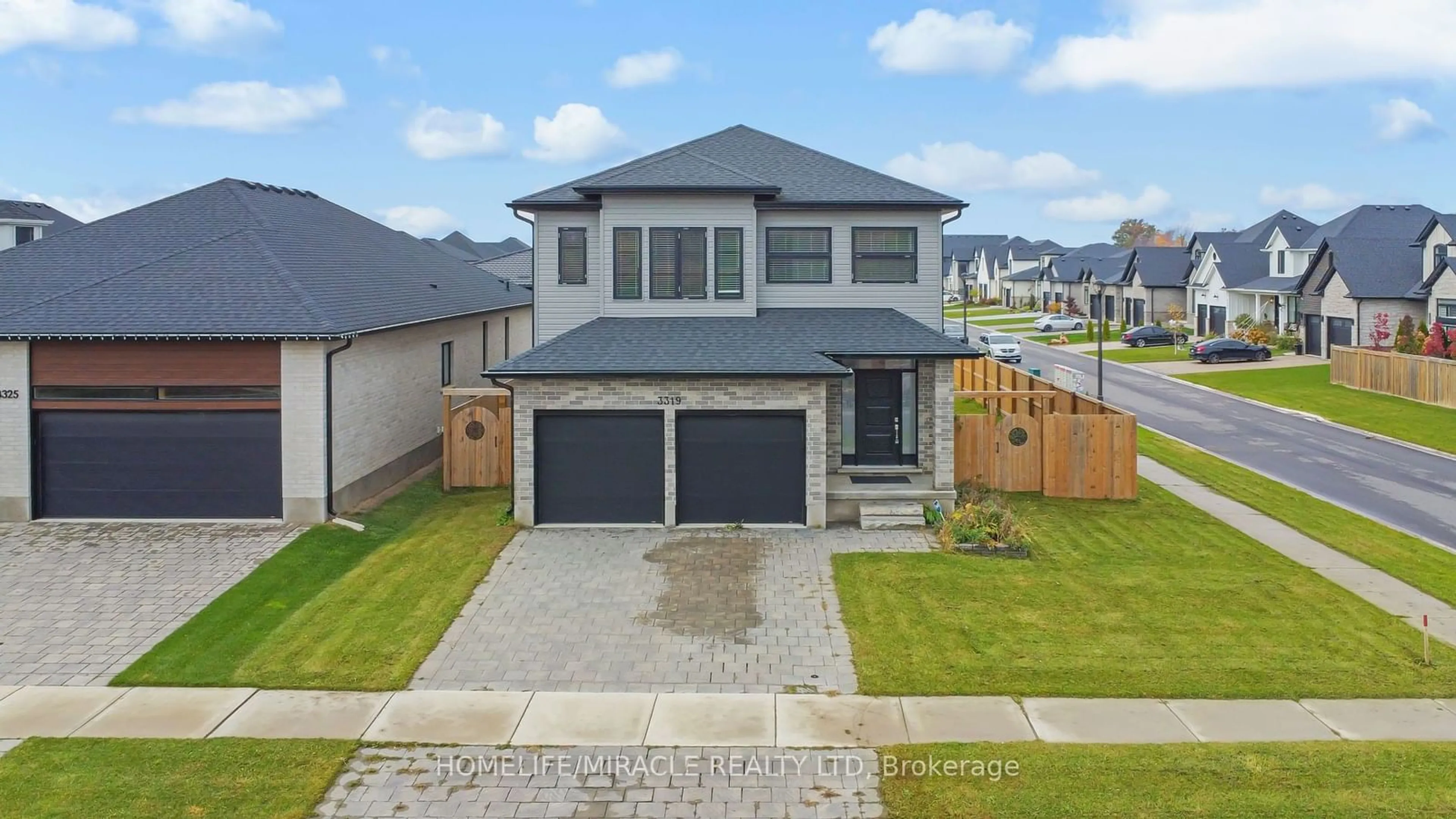 Frontside or backside of a home, the street view for 3319 Regiment Rd, London Ontario N6P 1M3