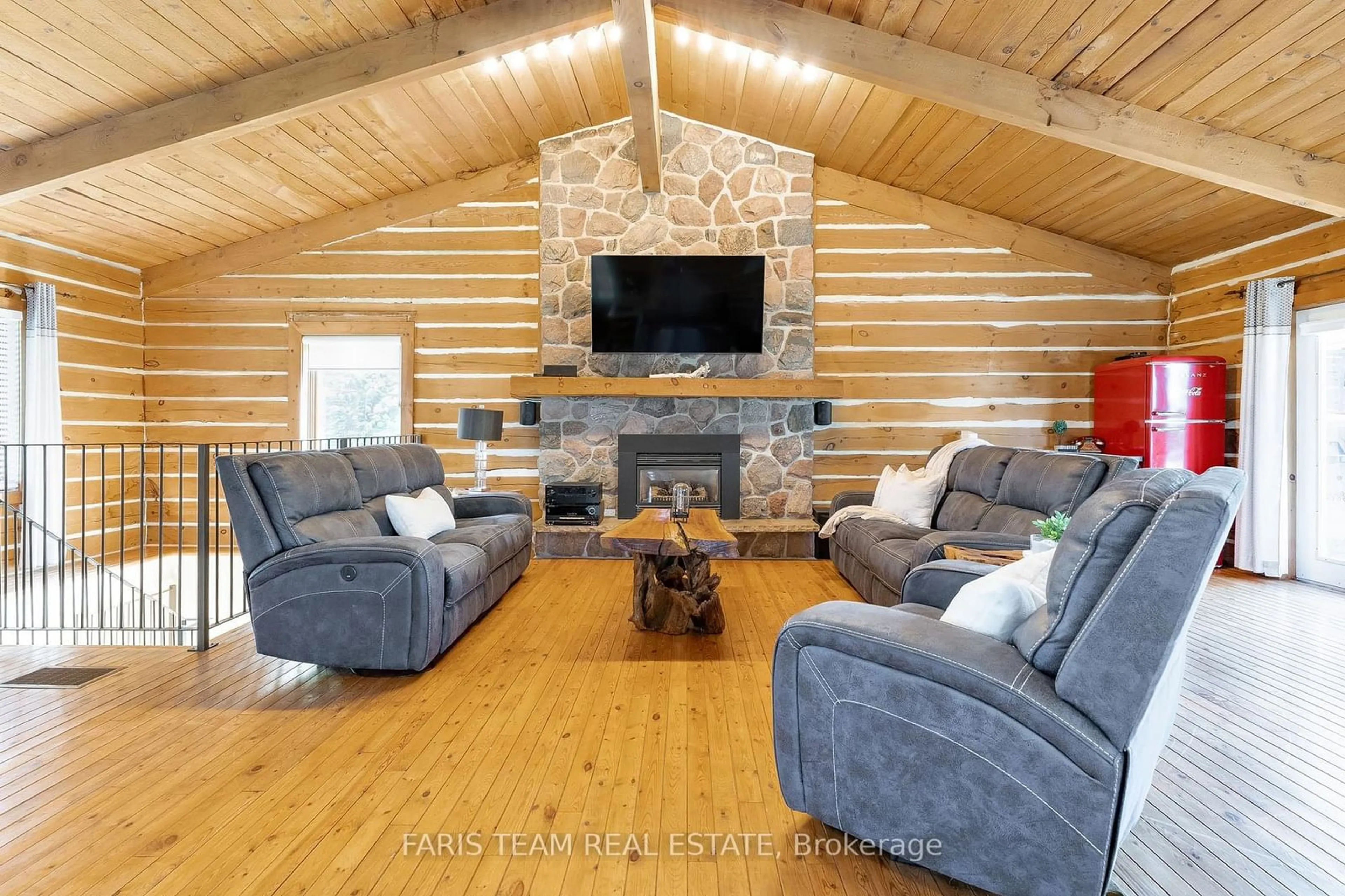 Living room, wood floors for 795744 Grey Road 19, Blue Mountains Ontario L9Y 0P6