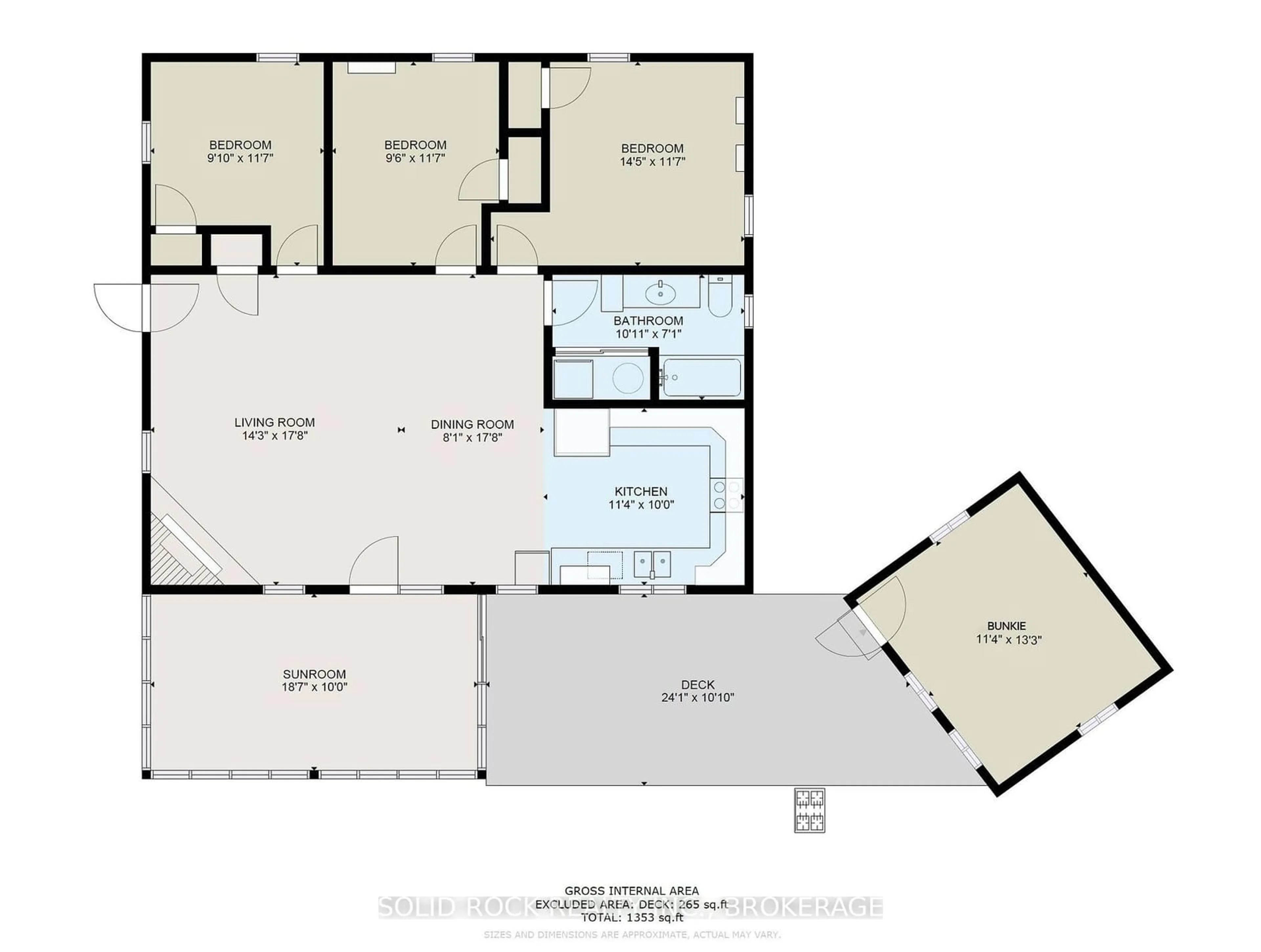 Floor plan for 21C Swain Lane, South Frontenac Ontario K0H 1W0