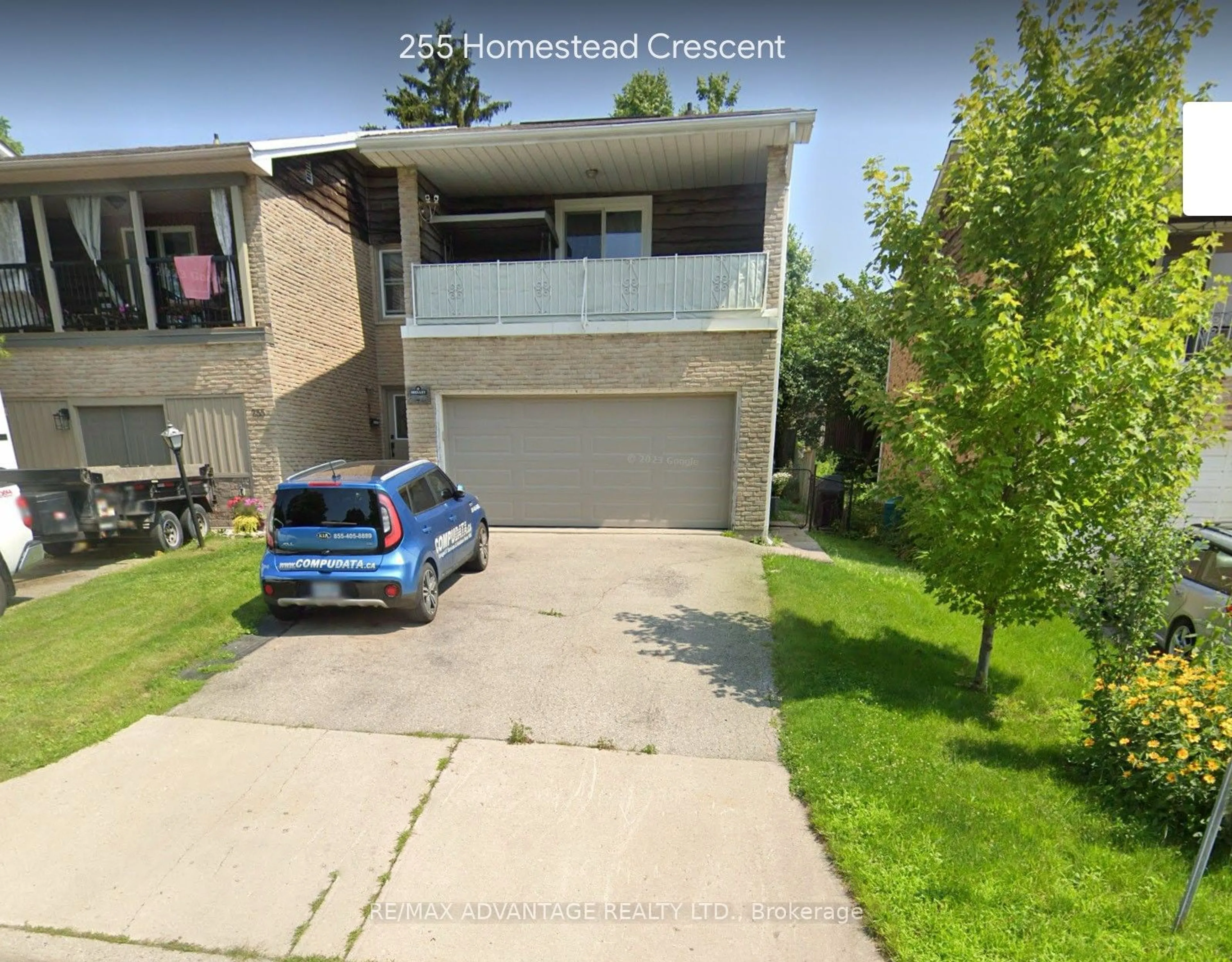 Frontside or backside of a home, the street view for 253 Homestead Cres, London Ontario N6G 2E7