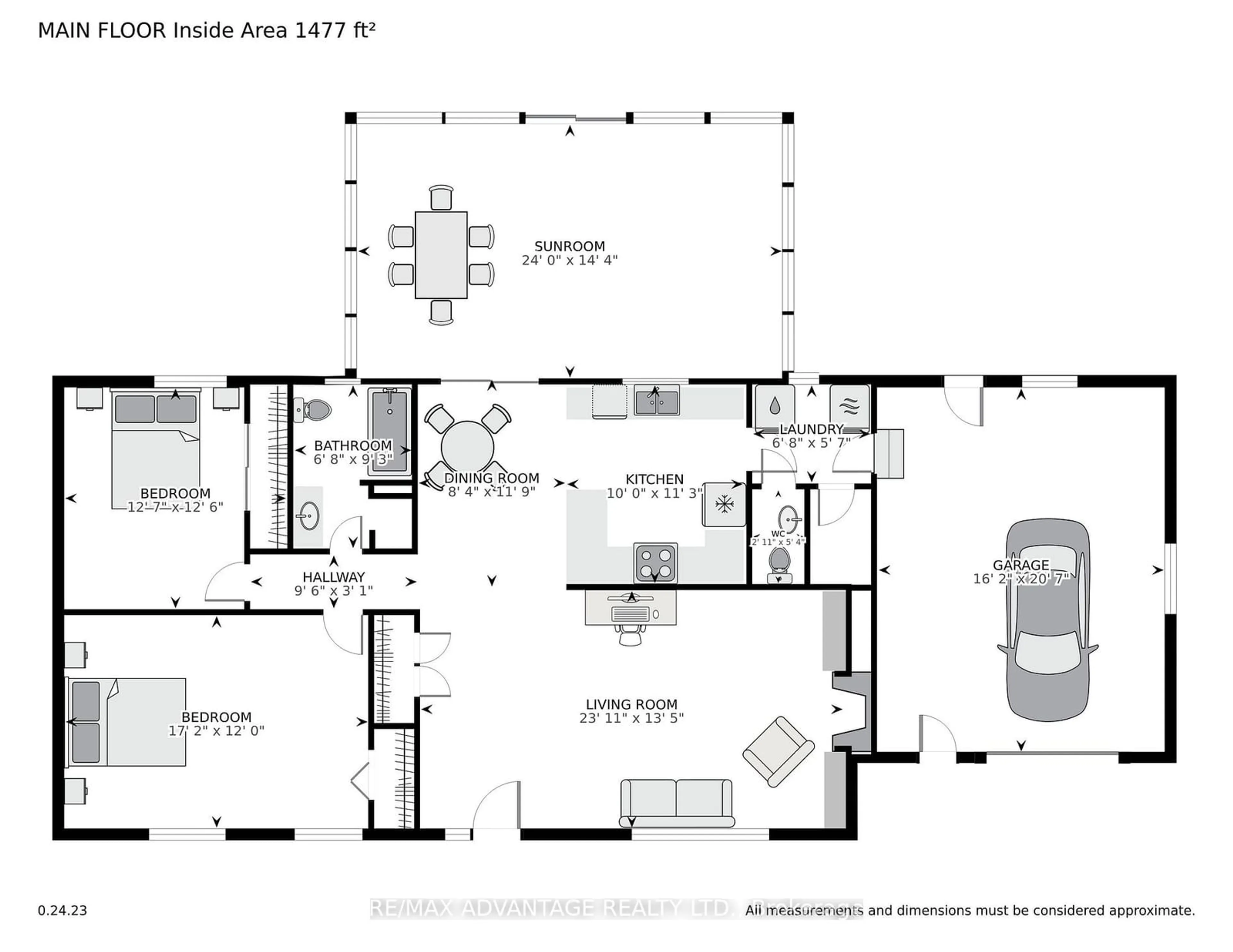 Floor plan for 7 Stark St, Bluewater Ontario N0M 1G0