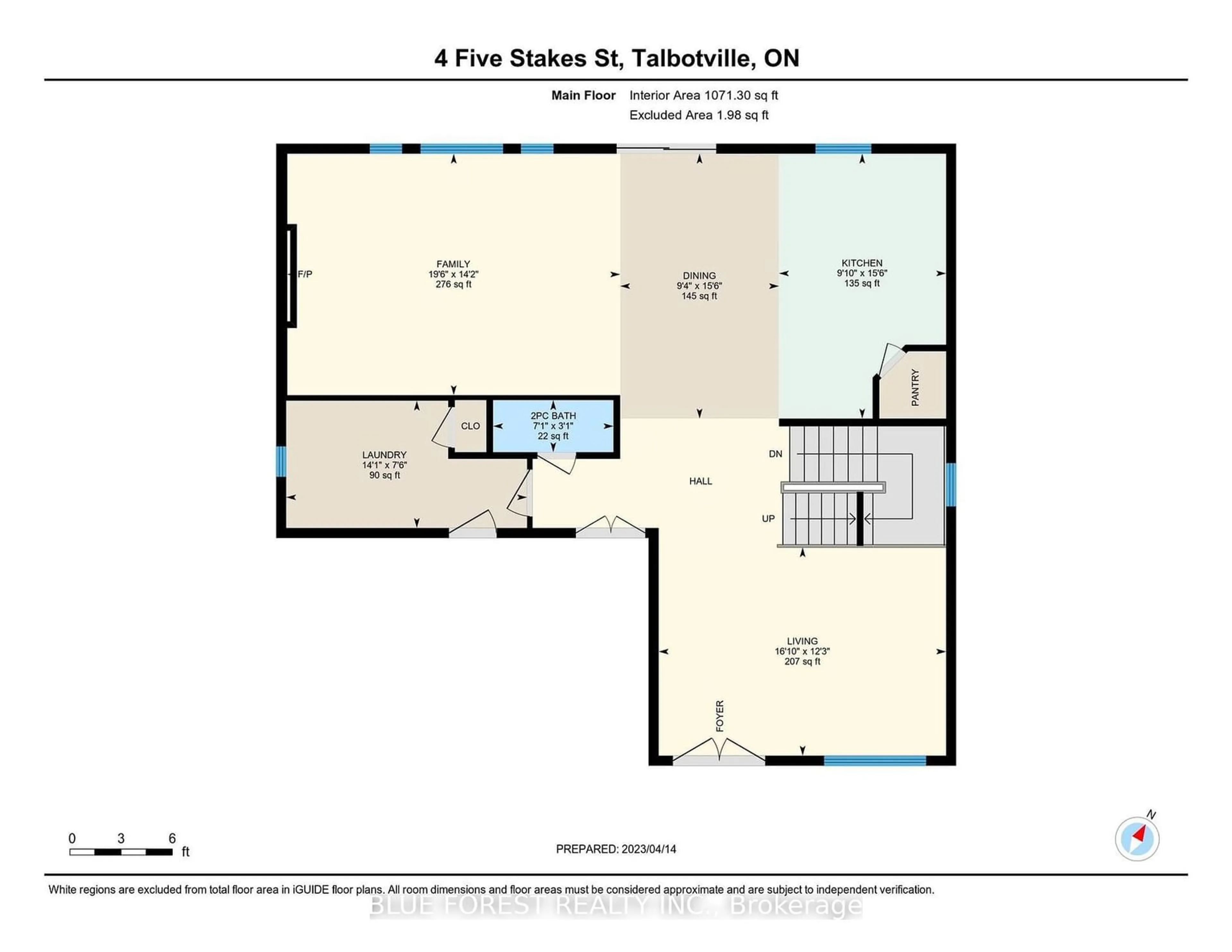 Floor plan for 4 Five Stakes St, Southwold Ontario N5P 3T2