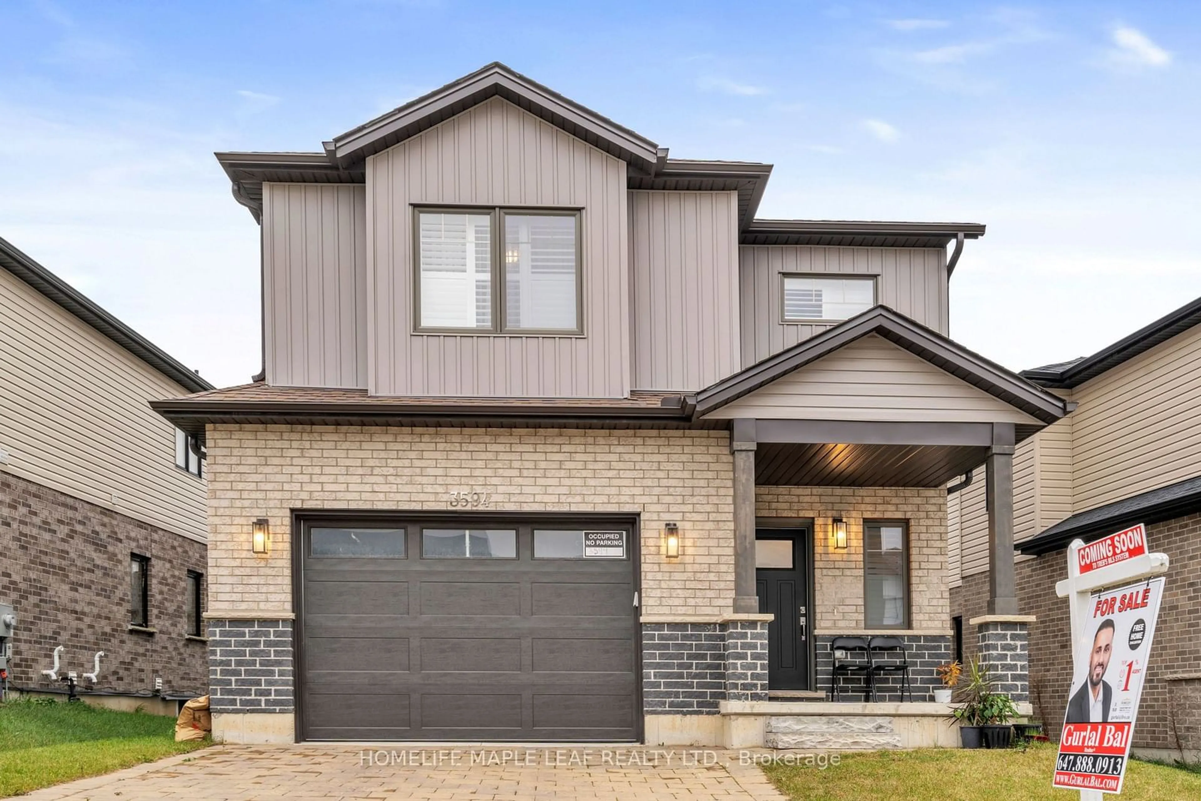 Home with brick exterior material for 3594 Earlston Cross, London Ontario N6L 0G6