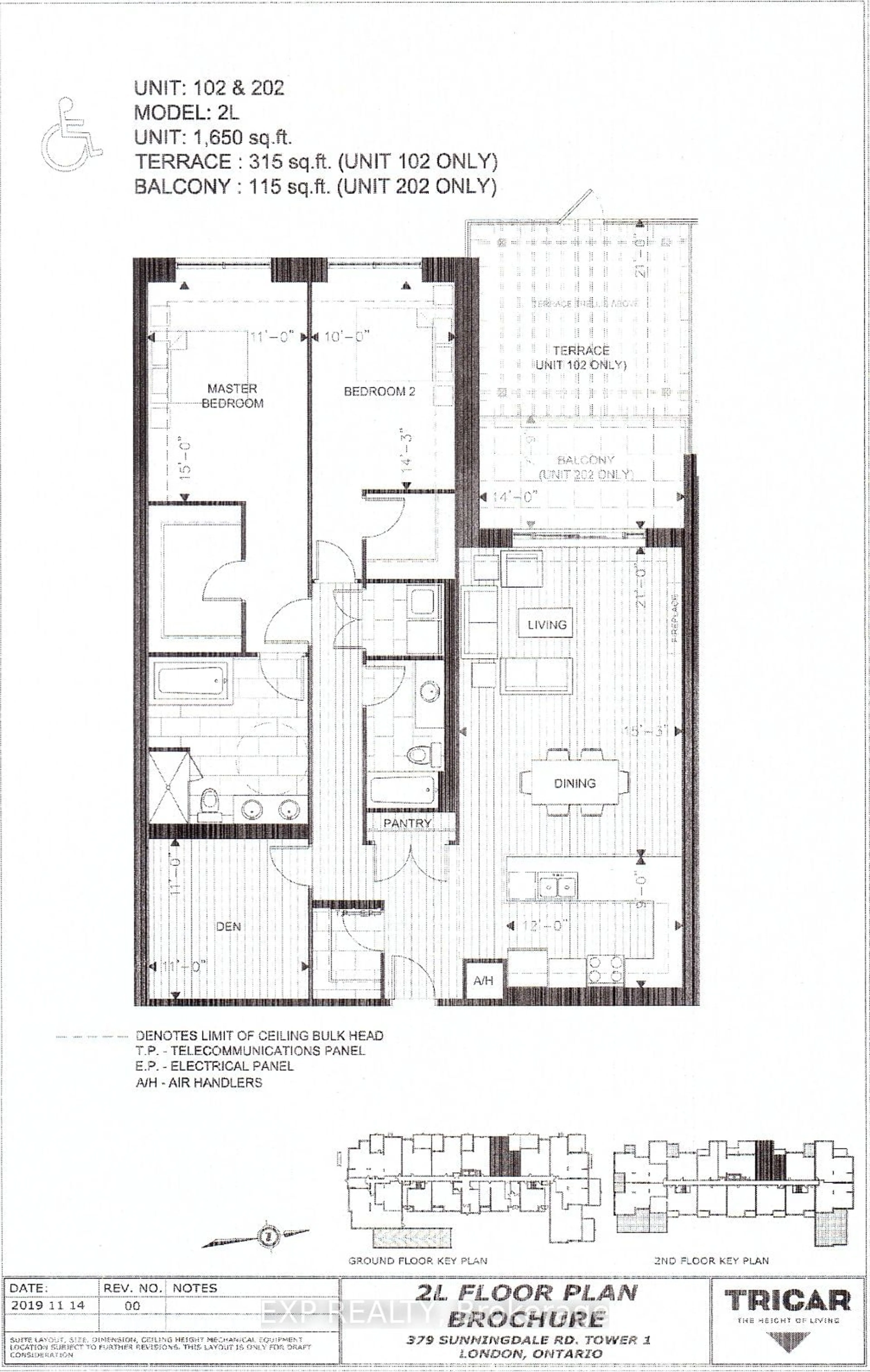 Floor plan for 460 Callaway Rd #202, London Ontario N6G 0Z2