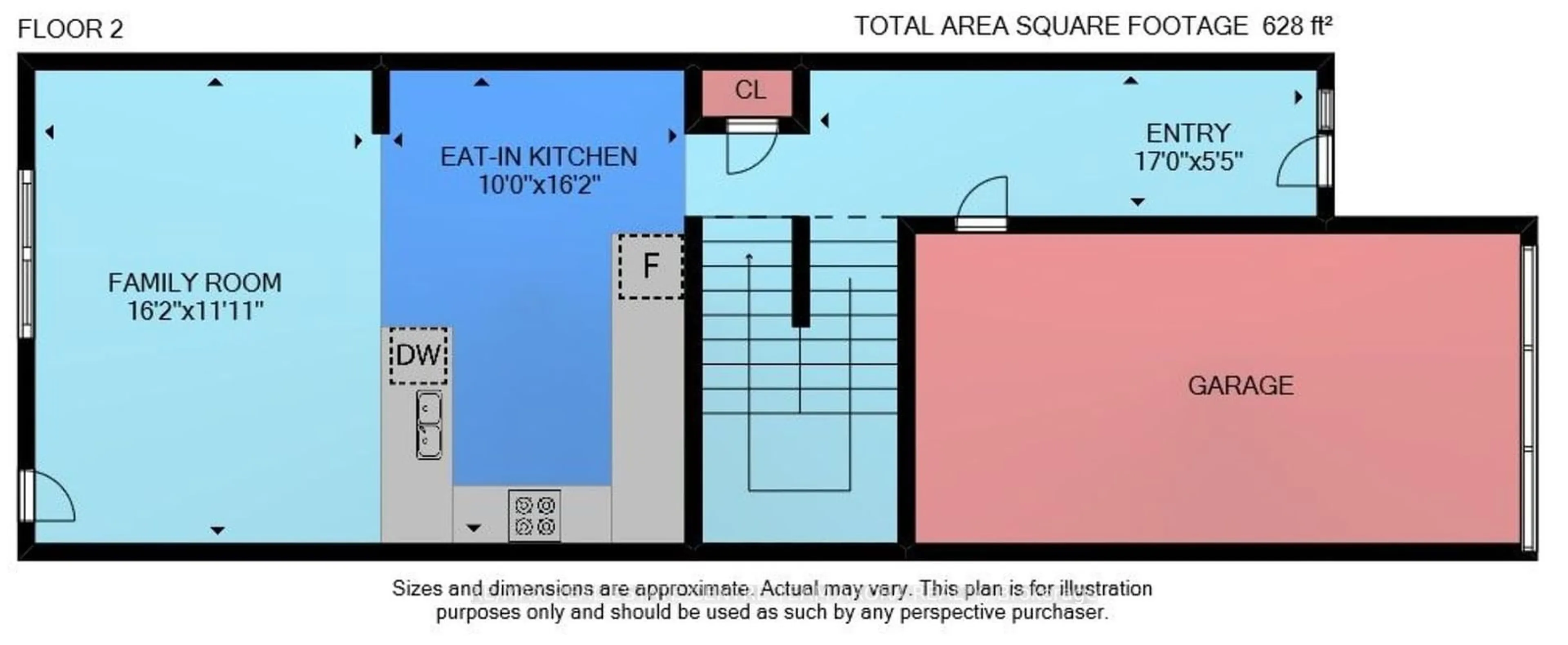 Floor plan for 216 Burlington St, Hamilton Ontario L8L 4H1