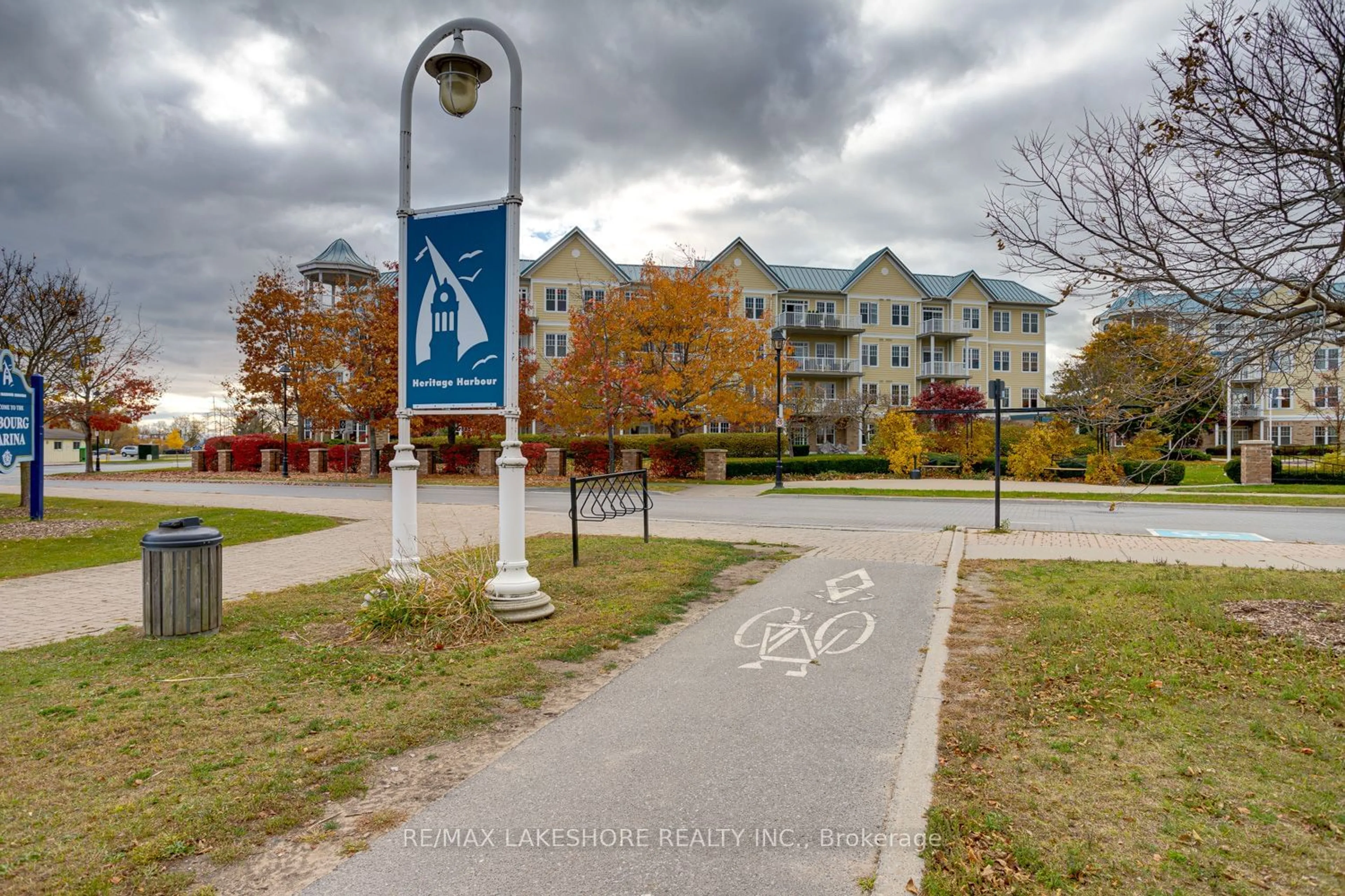 A pic from exterior of the house or condo, the street view for 125 Third St #309, Cobourg Ontario K9A 5W9