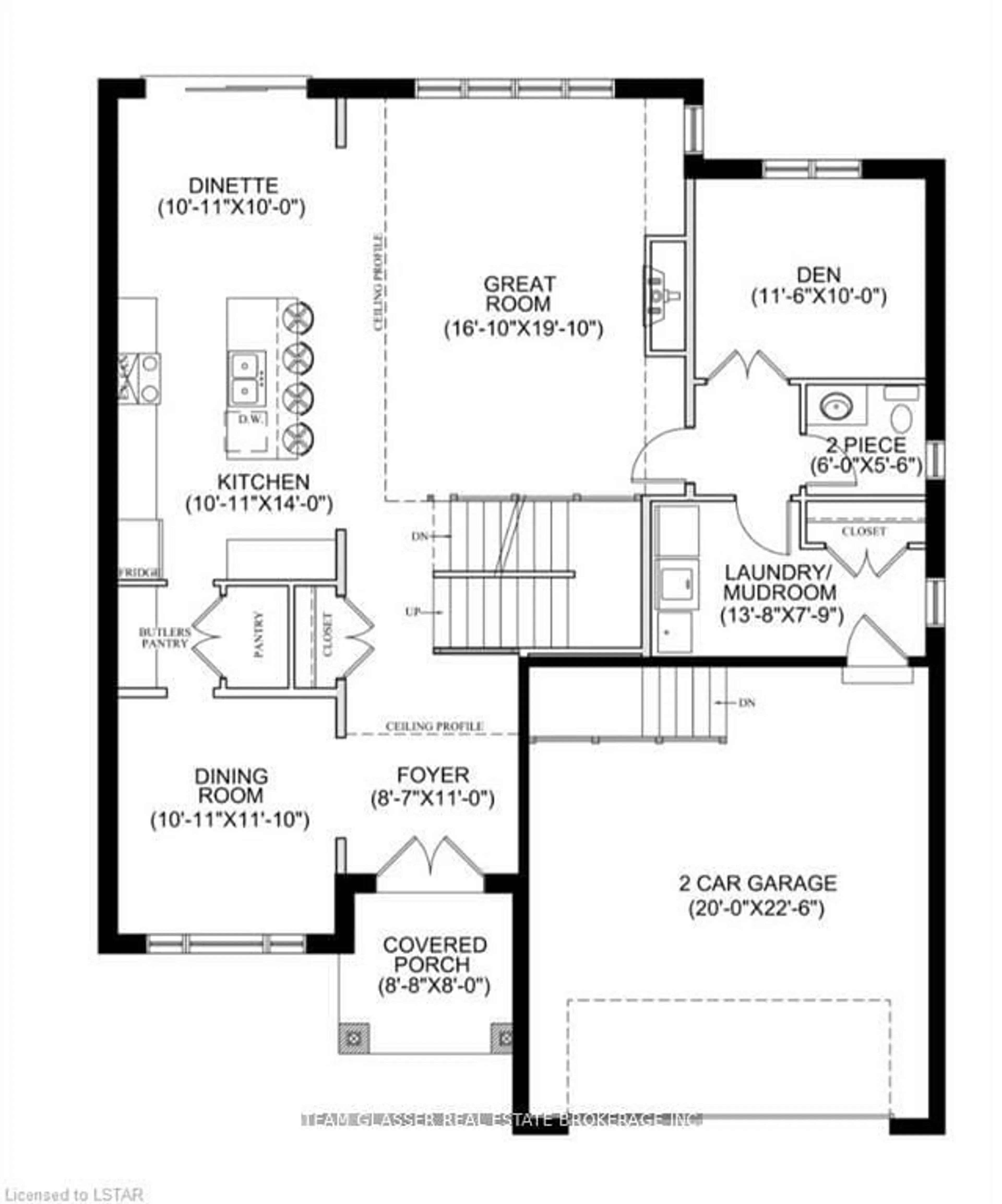 Floor plan for 152 (Lot 91) Locky Lane, Middlesex Centre Ontario N0L 1R0