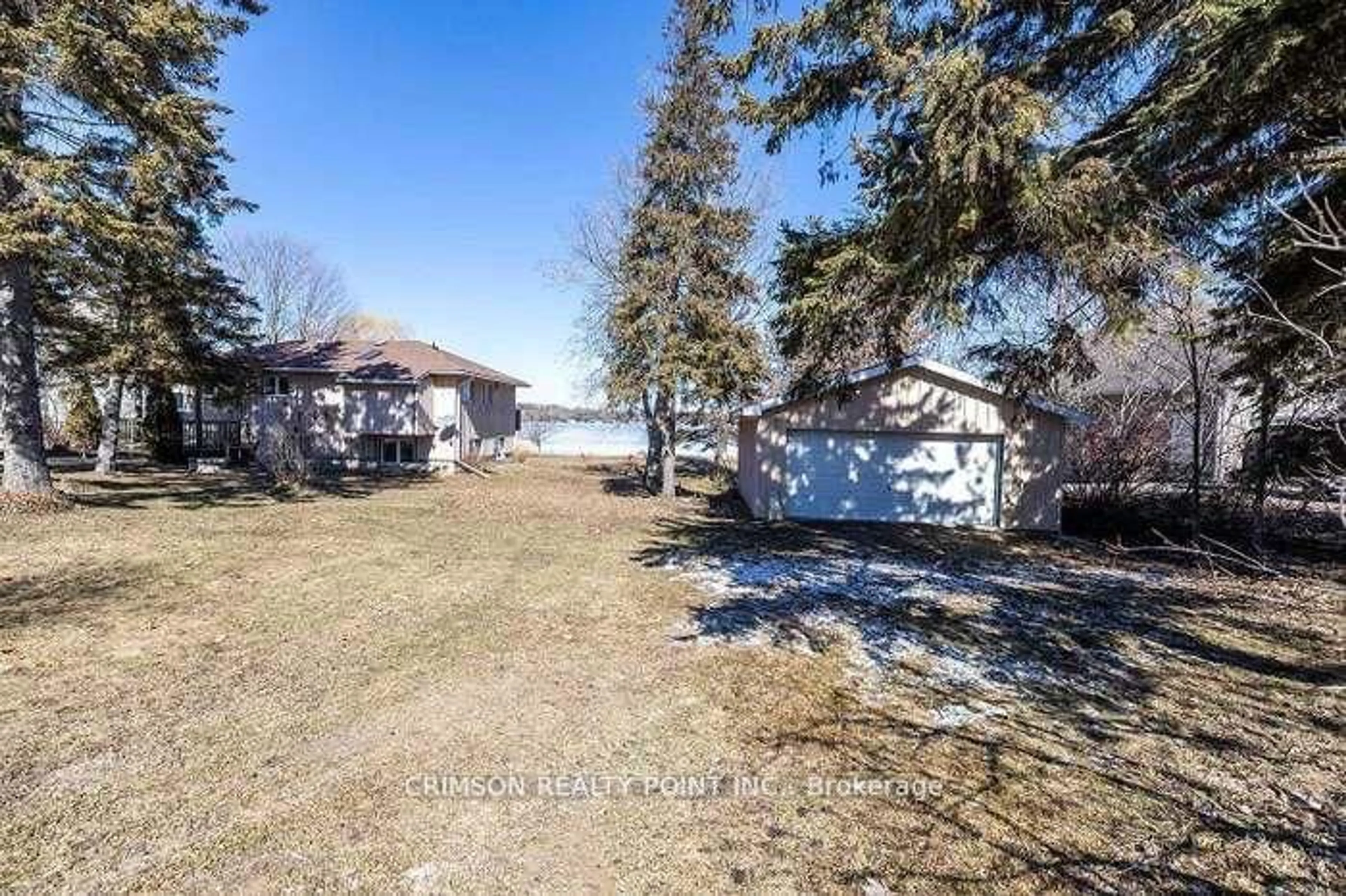 Frontside or backside of a home, the fenced backyard for 17 Shelley Dr, Kawartha Lakes Ontario K0M 2C0