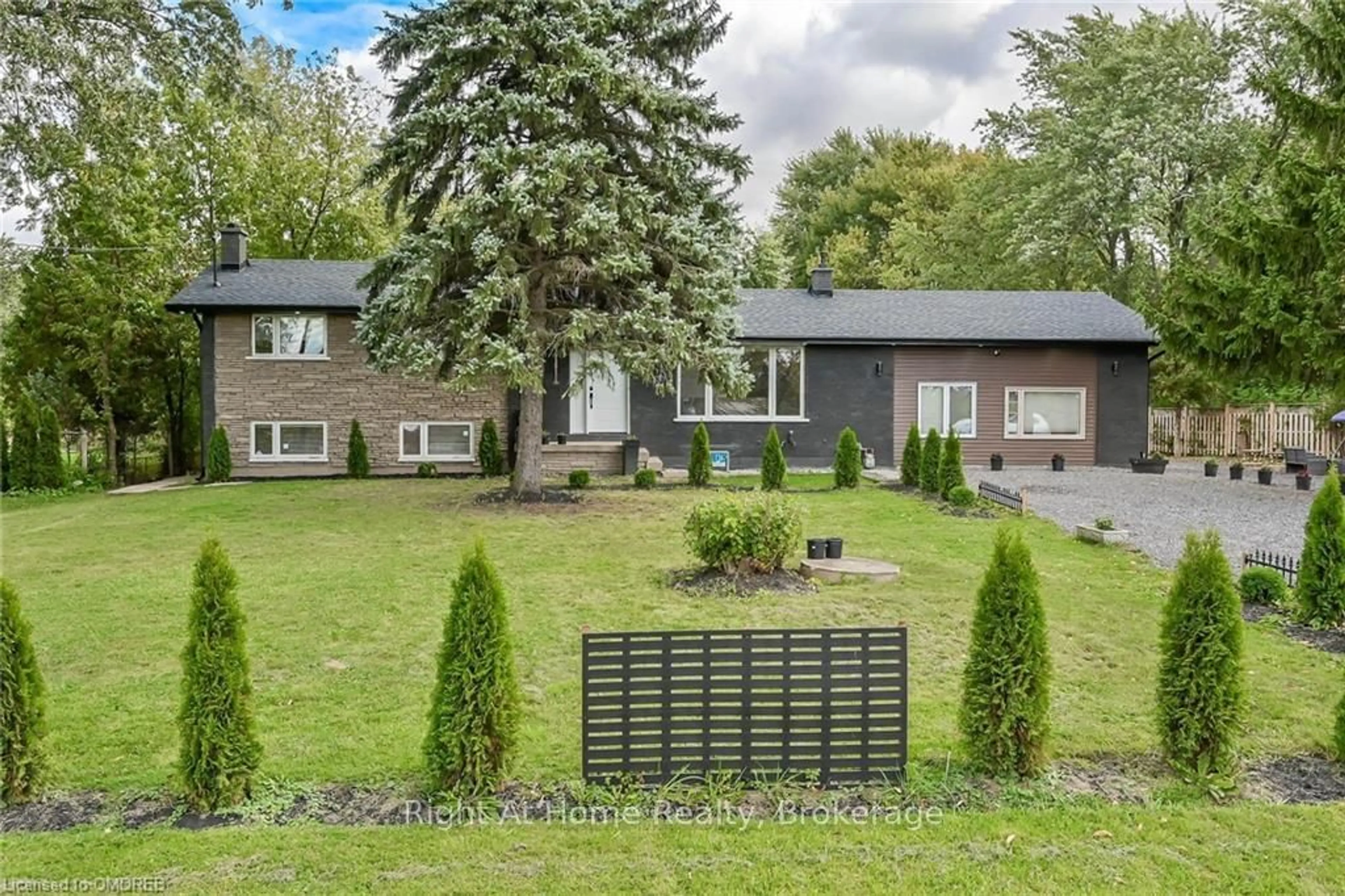 Frontside or backside of a home, the fenced backyard for 1119 GLANCASTER Rd, Hamilton Ontario L0R 1W0