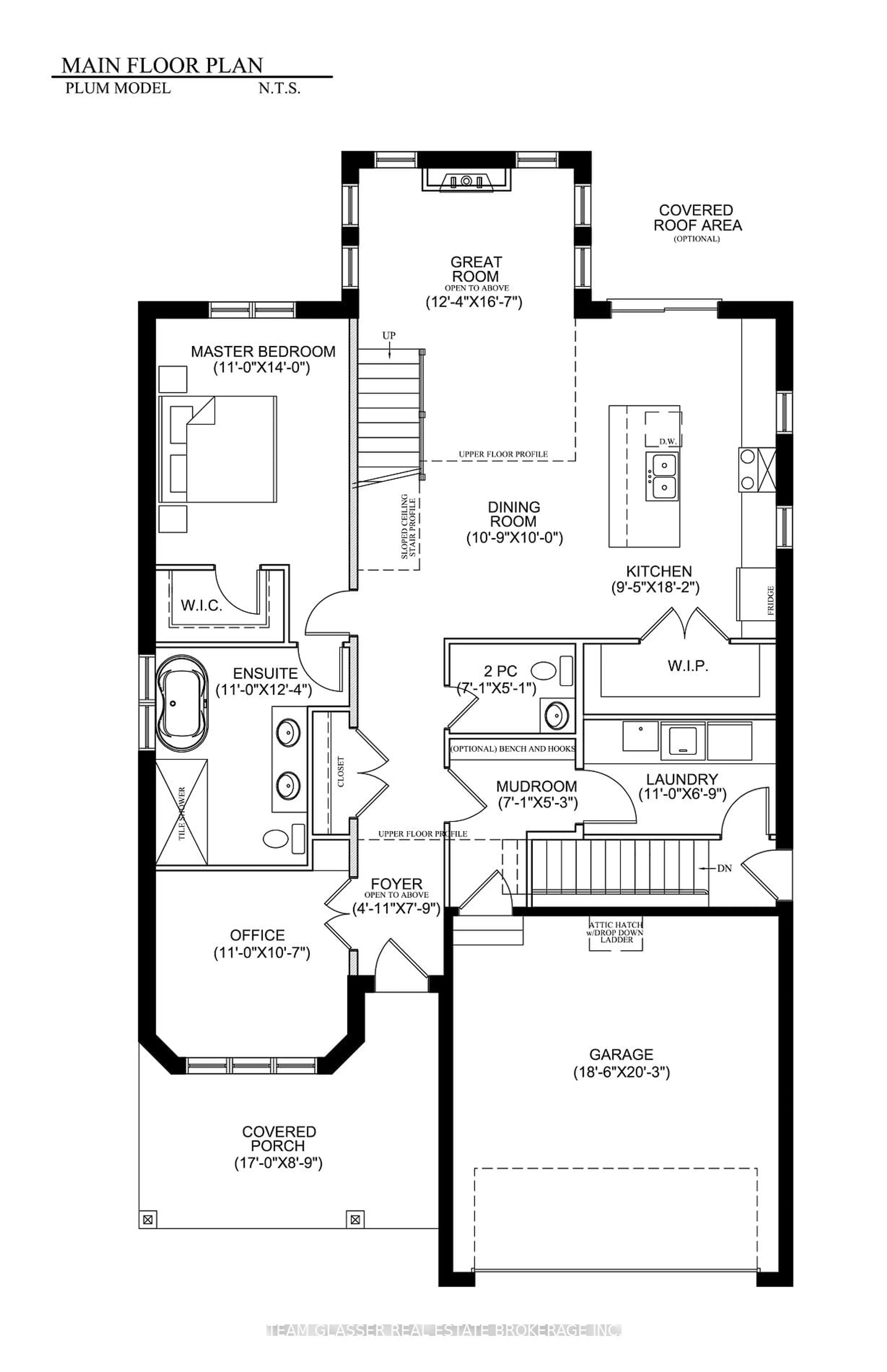 Floor plan for Lot 32 Sullivan St, South Huron Ontario N0M 1T0