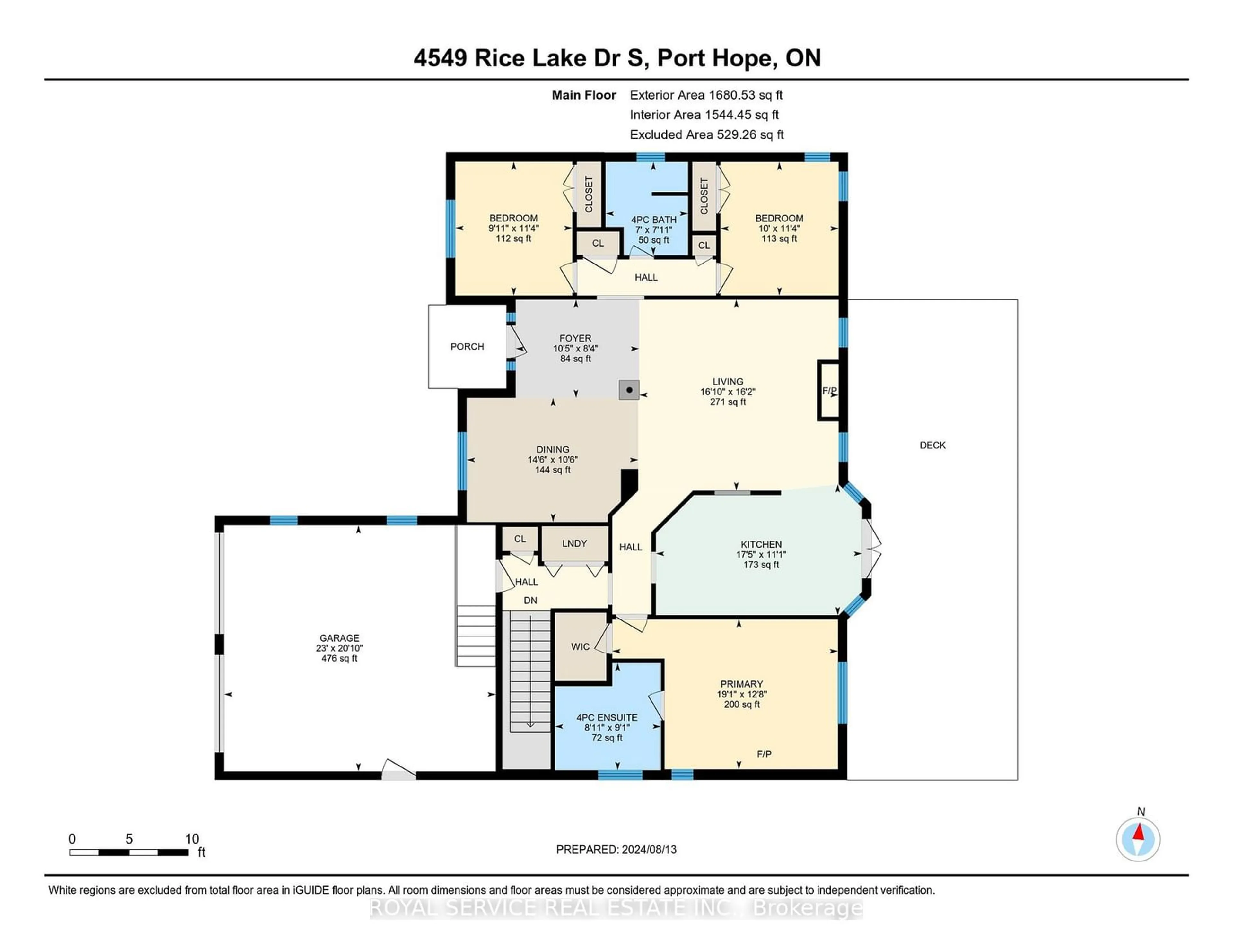 Floor plan for 4549 Rice Lake Dr, Hamilton Township Ontario L1A 3V6