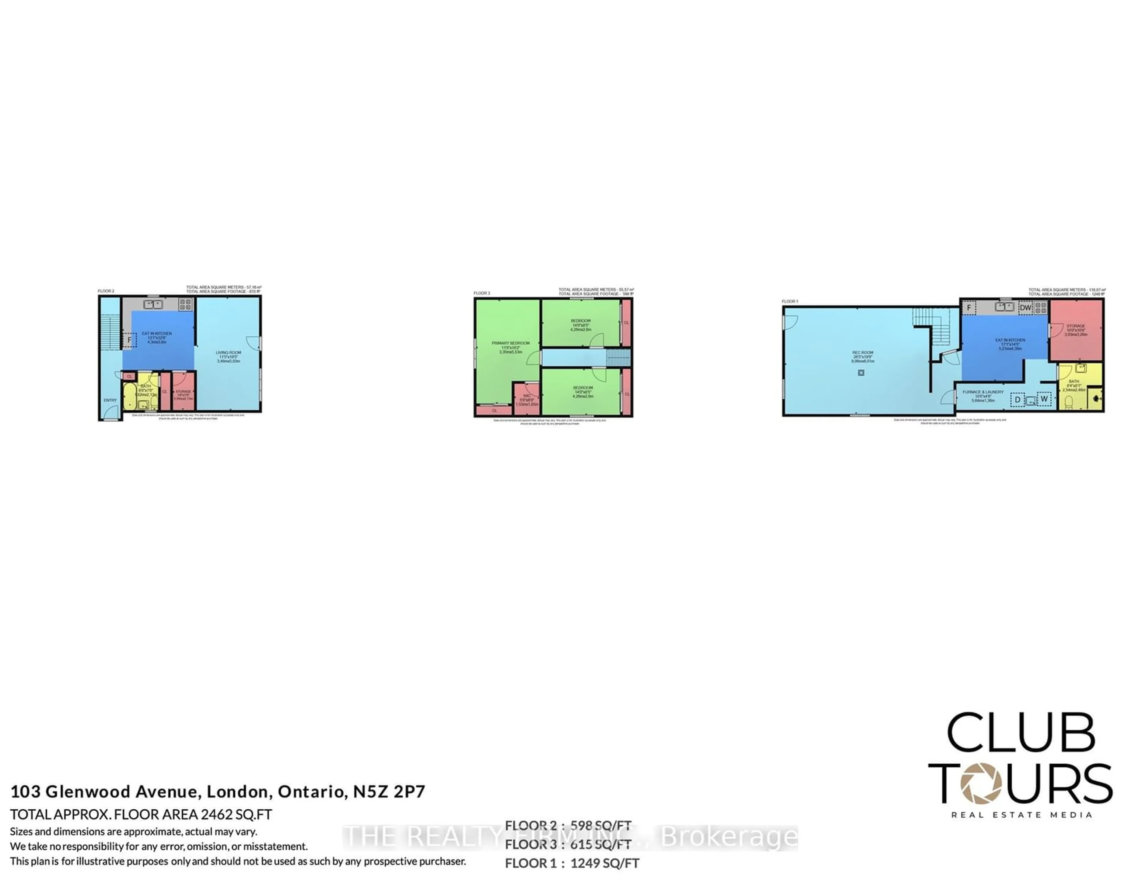 Floor plan for 103 Glenwood Ave, London Ontario N5Z 2P7