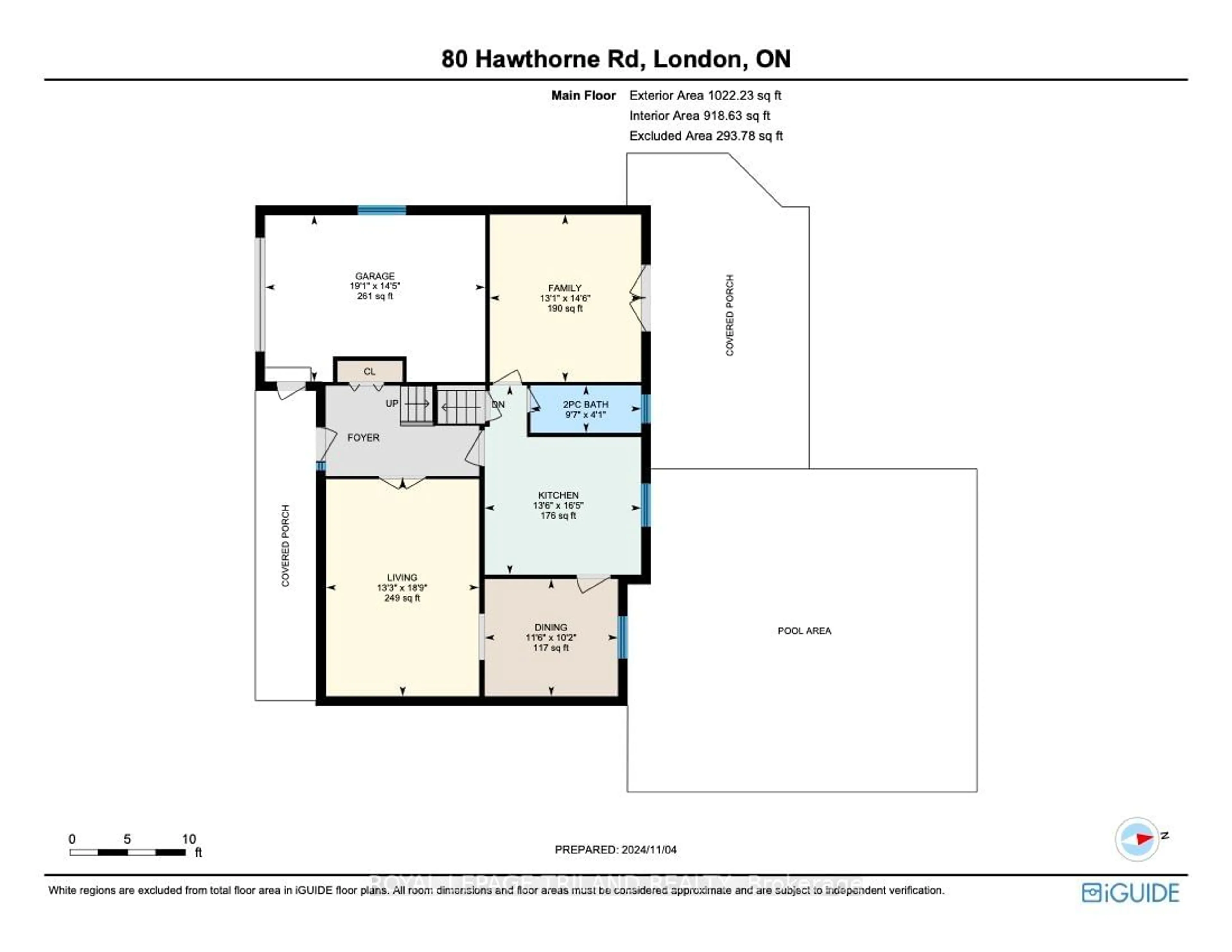 Floor plan for 80 Hawthorne Rd, London Ontario N6G 2W8