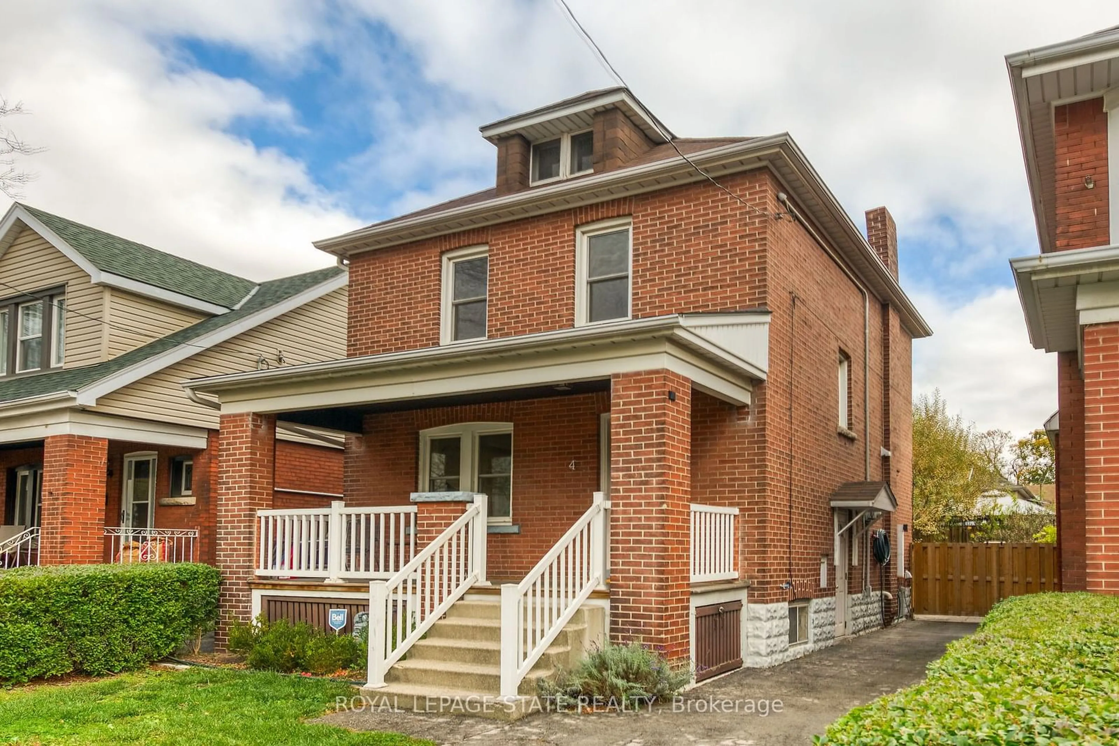 Home with brick exterior material for 4 Balsam Ave, Hamilton Ontario L8L 6Y2