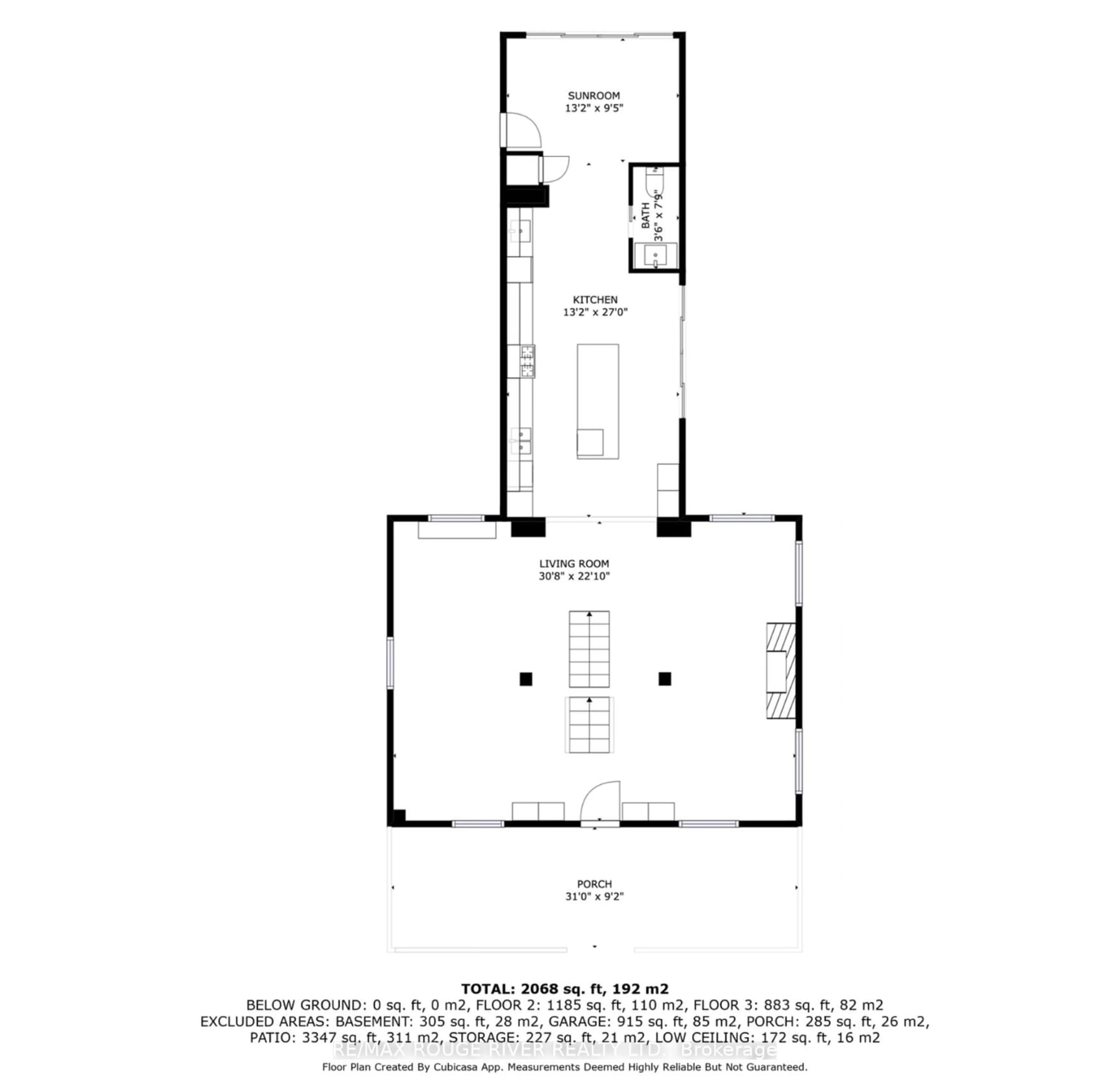 Floor plan for 375 King St, Cobourg Ontario K9A 2N6